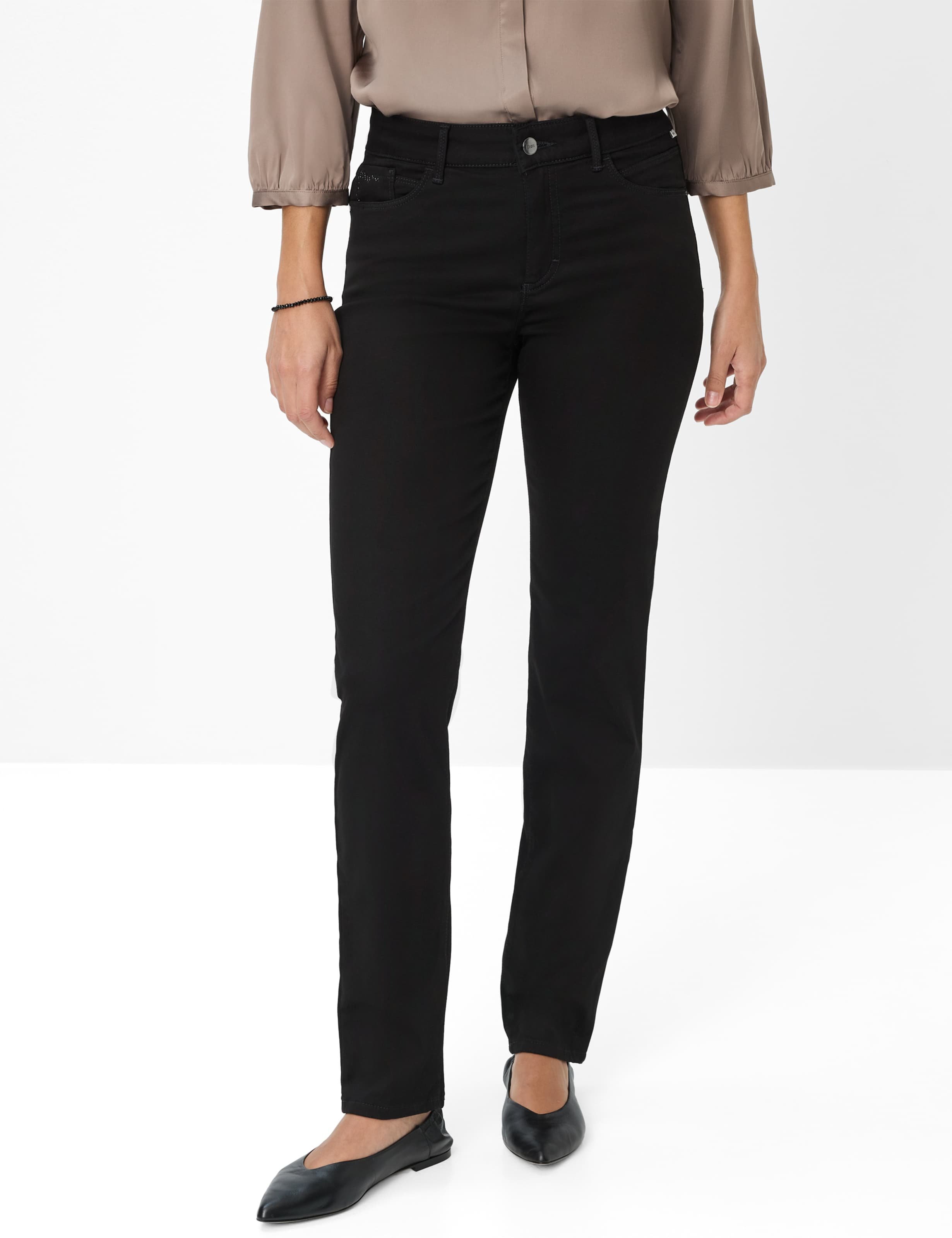 Brax Damen Five-Pocket-Hose Style SHAKIRA BLACK, schwarz, Gr. 36K