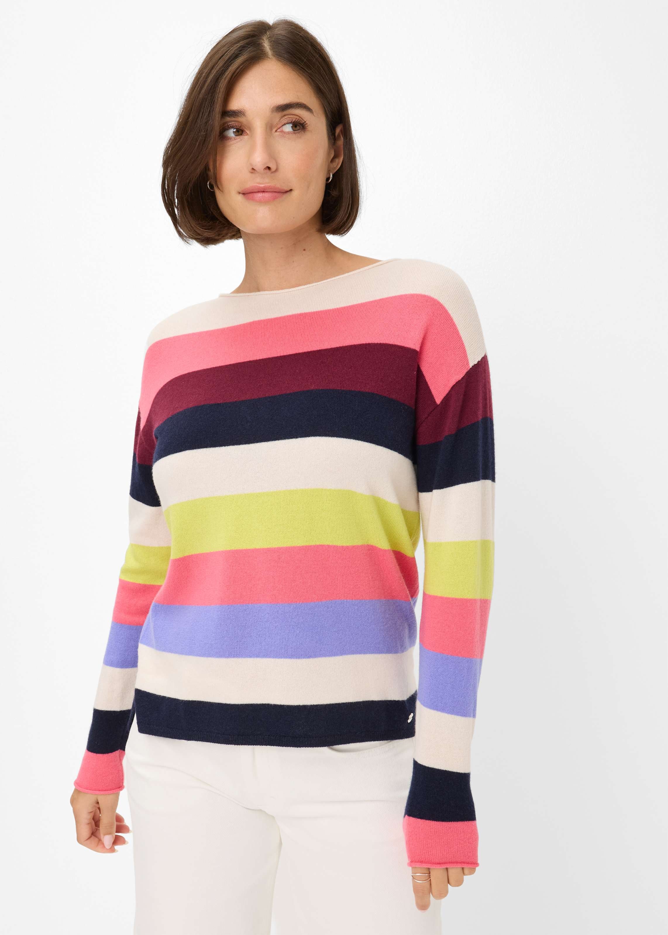 Thumbnail - Brax Damen Strickpullover Style LIZ lemon grass, mehrfarbig, Gr. 48