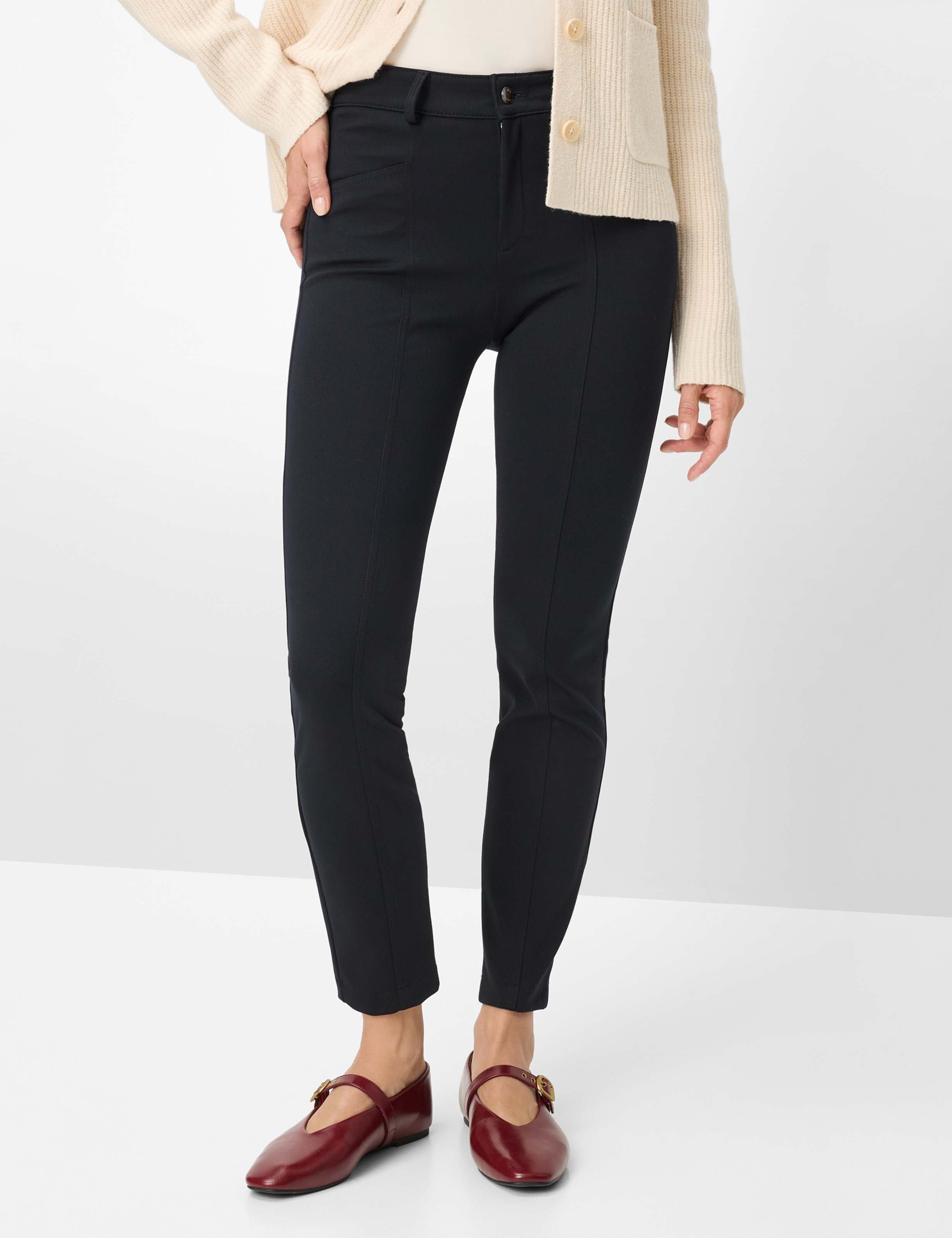 Brax Damen Flatfronthose Style SHAKIRA S NAVY, dunkelblau, Gr. 38K