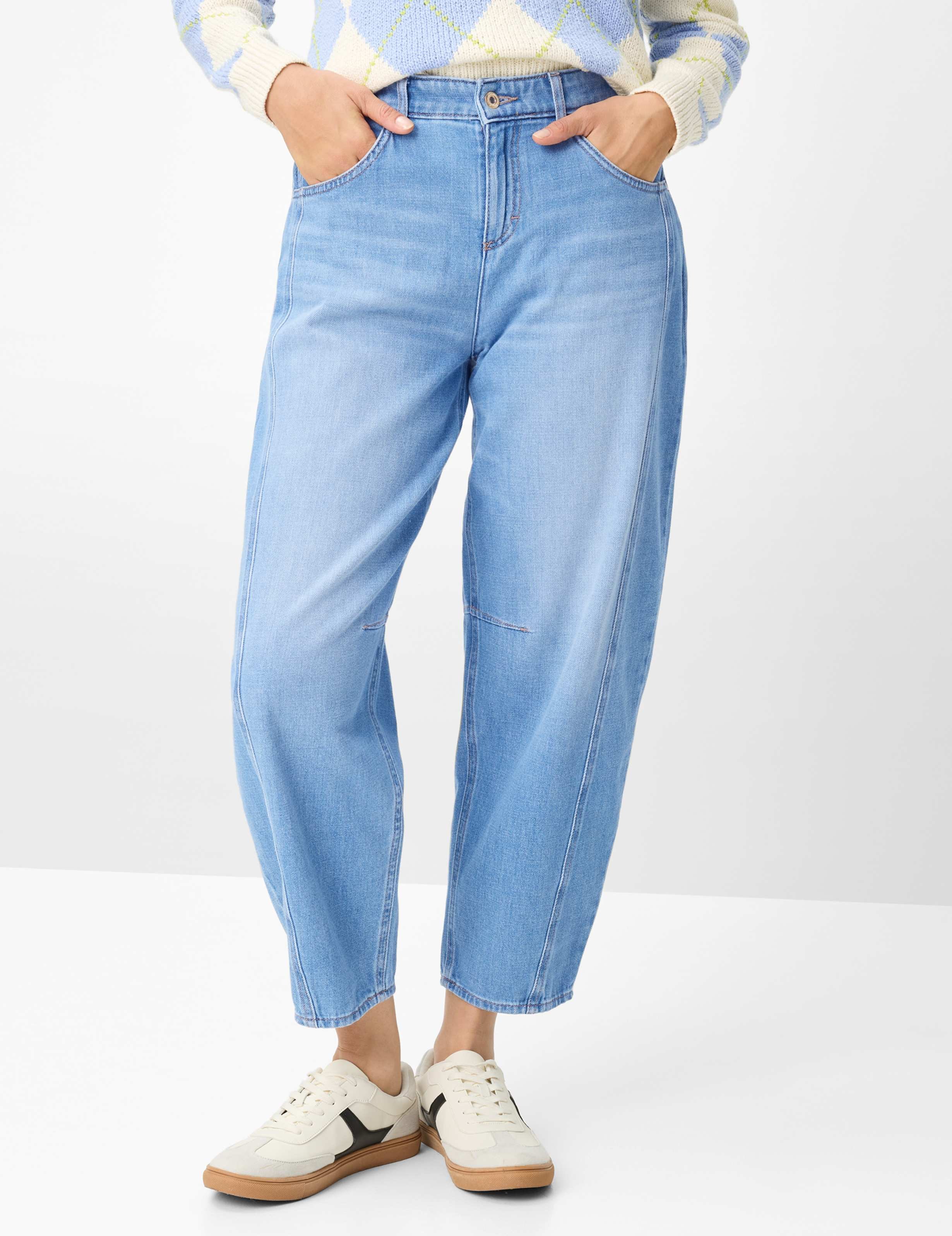 Thumbnail - Brax Damen Jeans Style MEGAN S USED LIGHT BLUE, denim hellblau, Gr. 38