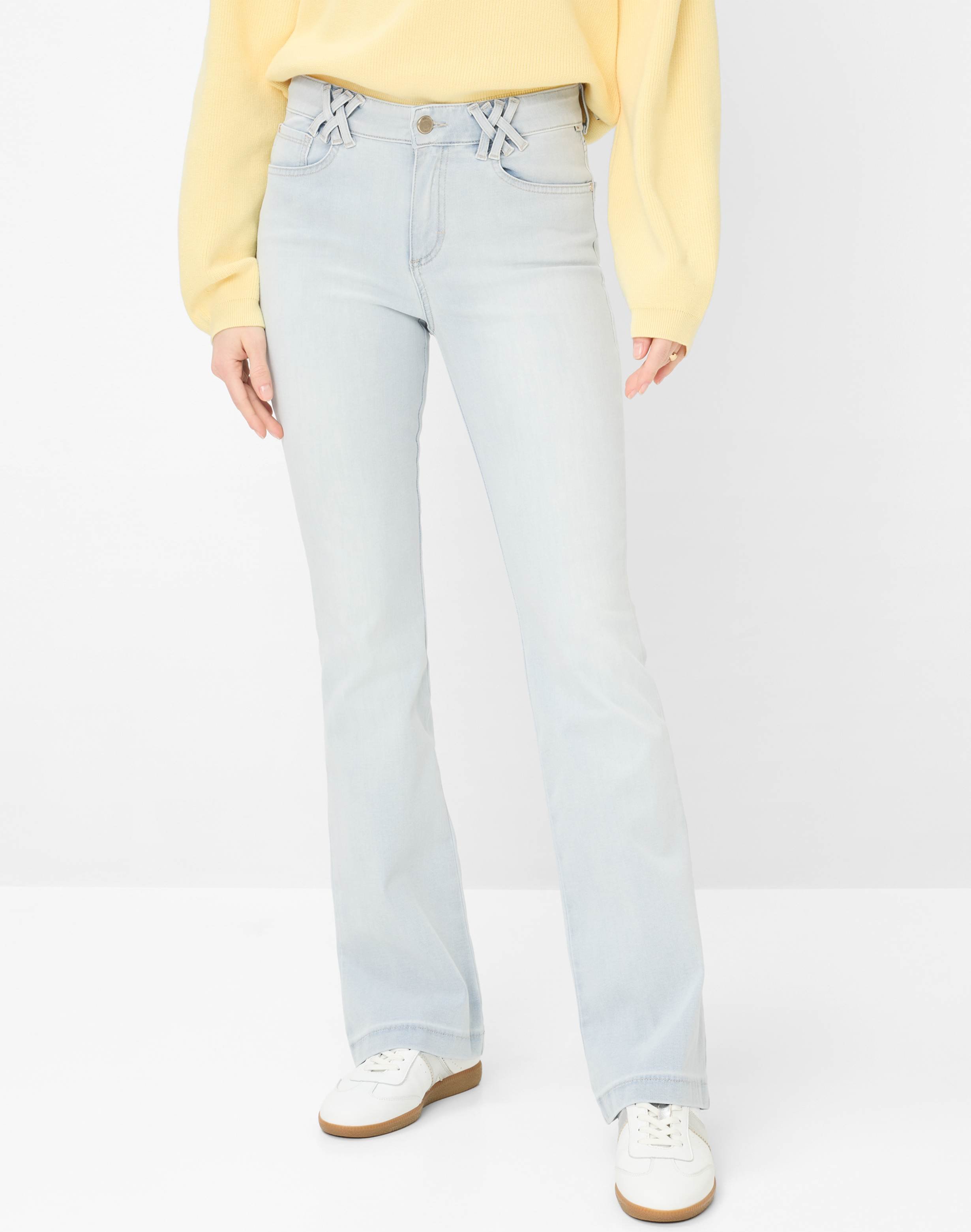 Brax Damen Boot Style SHAKIRA USED BLEACHED BLUE, denim hellblau, Gr. 36