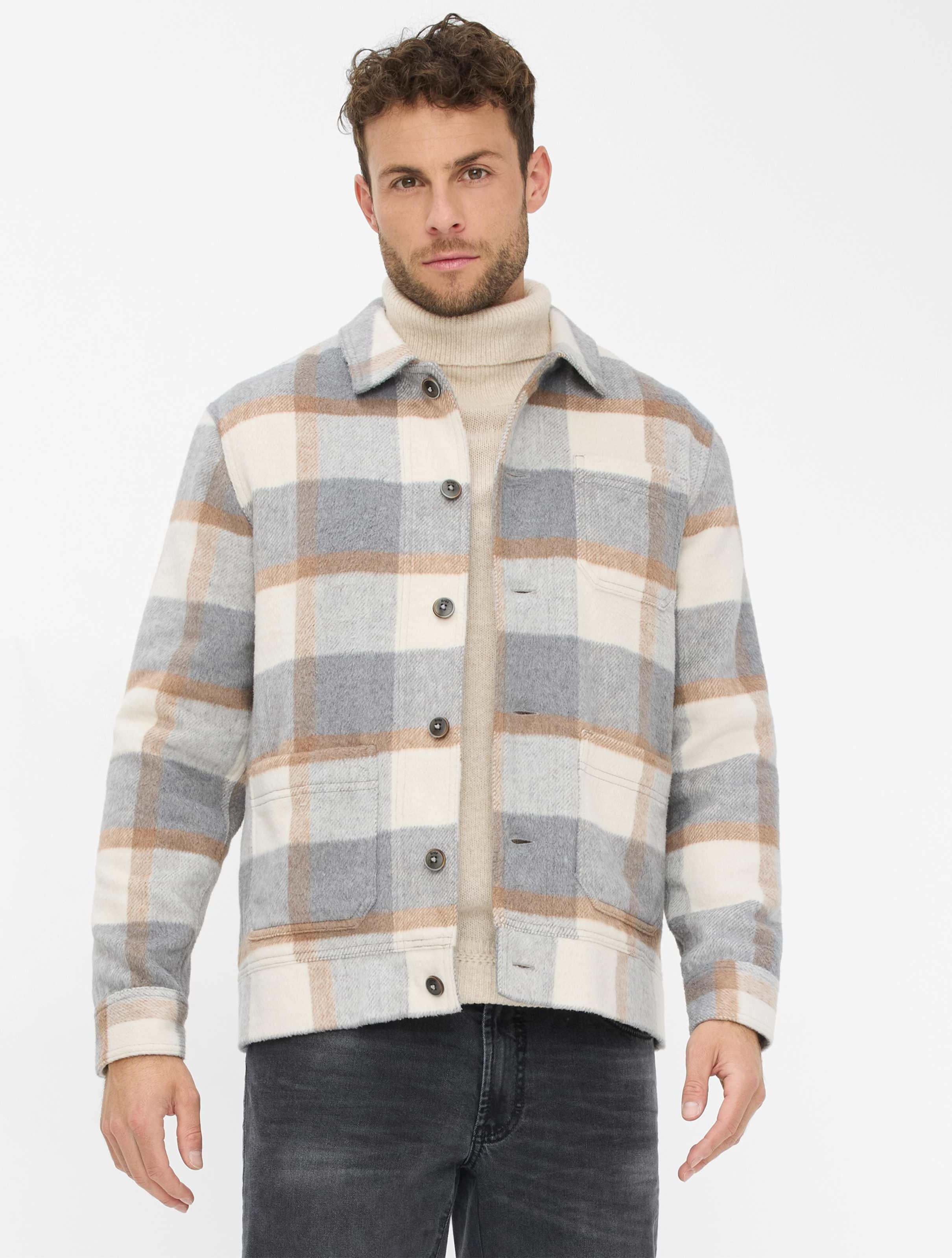 Brax Herren Style SANTIAGO cream, mehrfarbig, Gr. XL