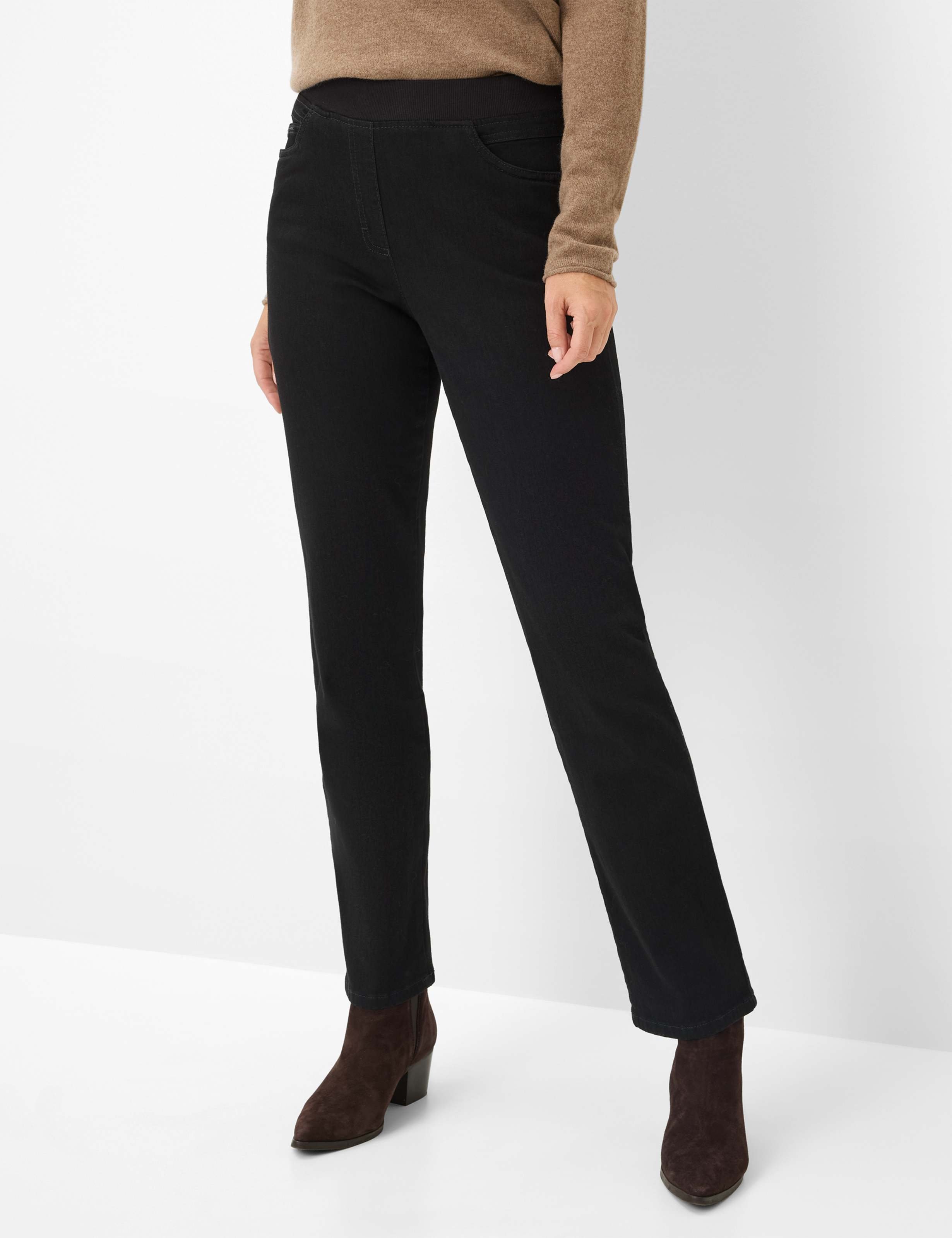 Thumbnail - Raphaela by Brax Damen Schlupfhose Style CARINA BLACK, denim schwarz, Gr. 36
