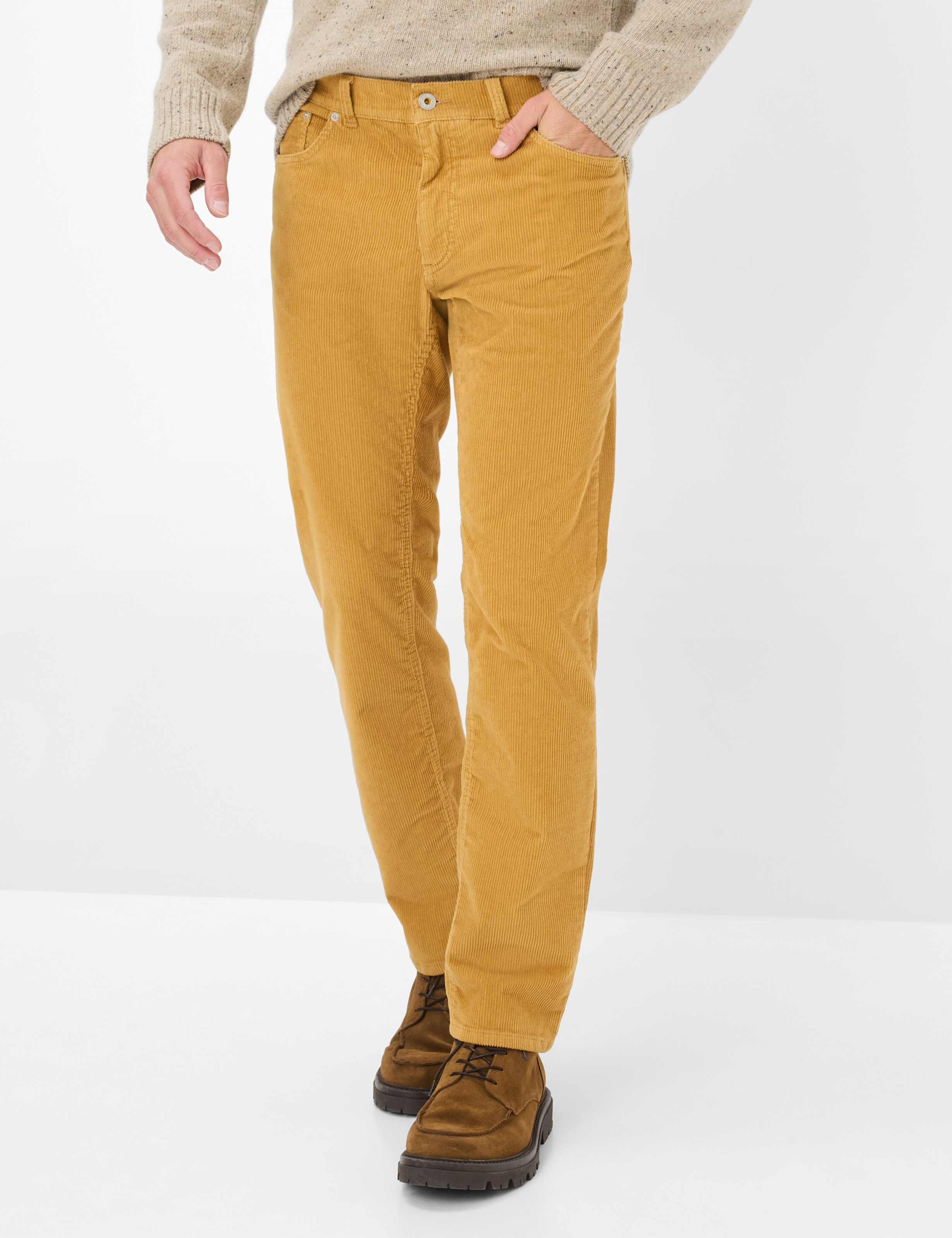 Brax Herren Cordhose Style COOPER, gelb, Gr. 34/30