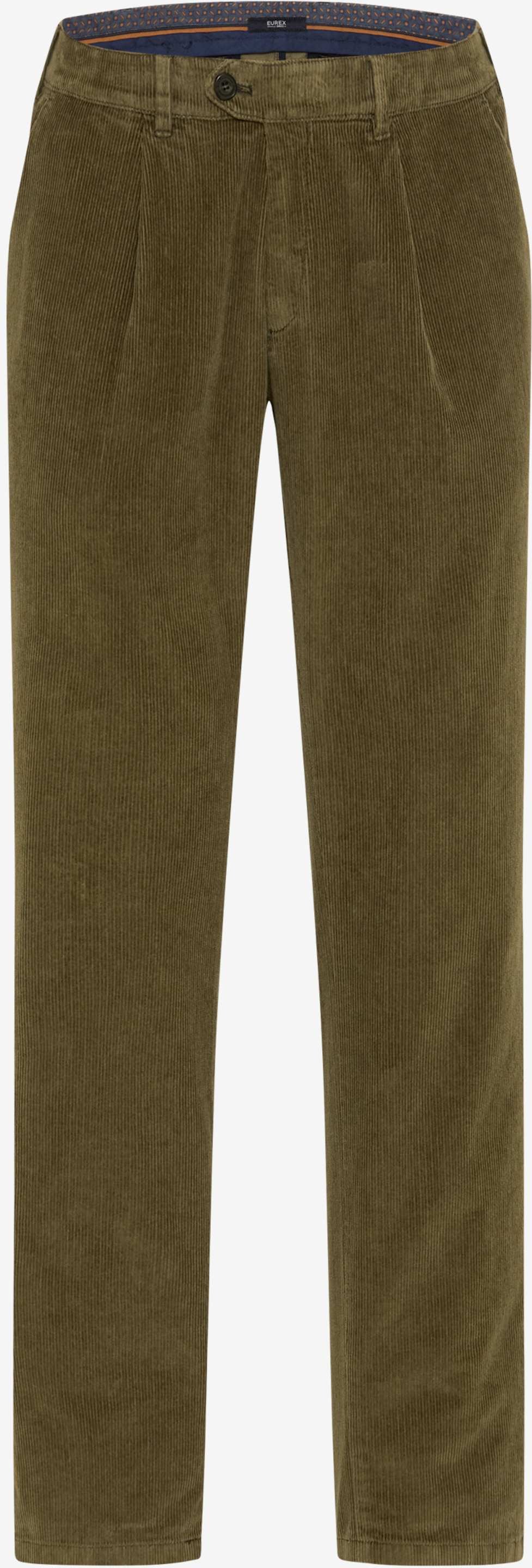 Thumbnail - Eurex by Brax Herren Bundfaltenhose Style LUIS GREEN, dunkelgrün, Gr. 305U