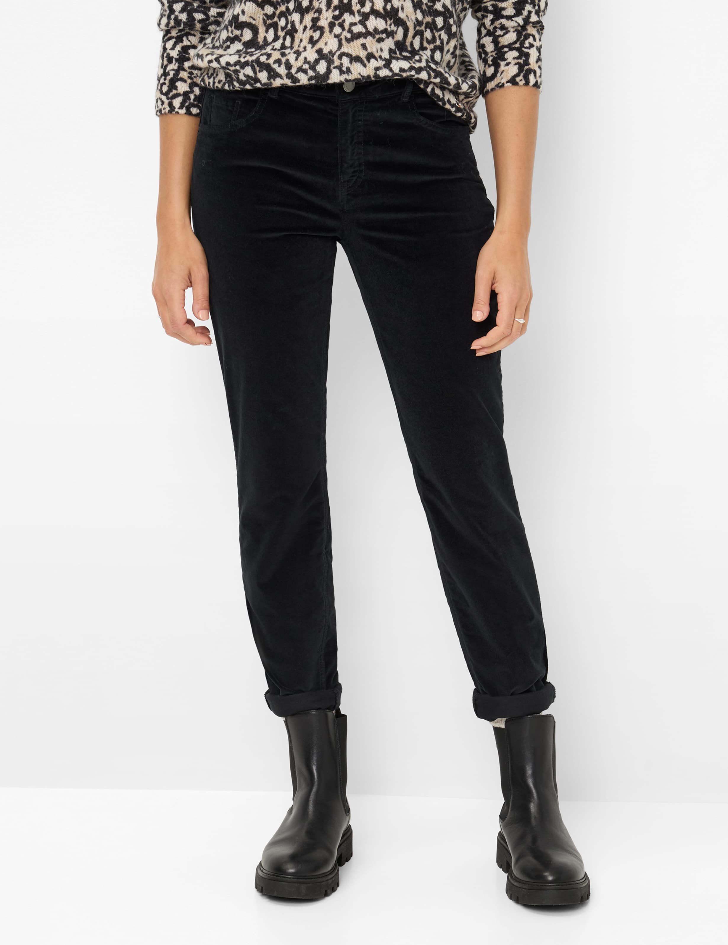 Brax Damen Röhrenjeans Style SHAKIRA BLACK, schwarz, Gr. 40L