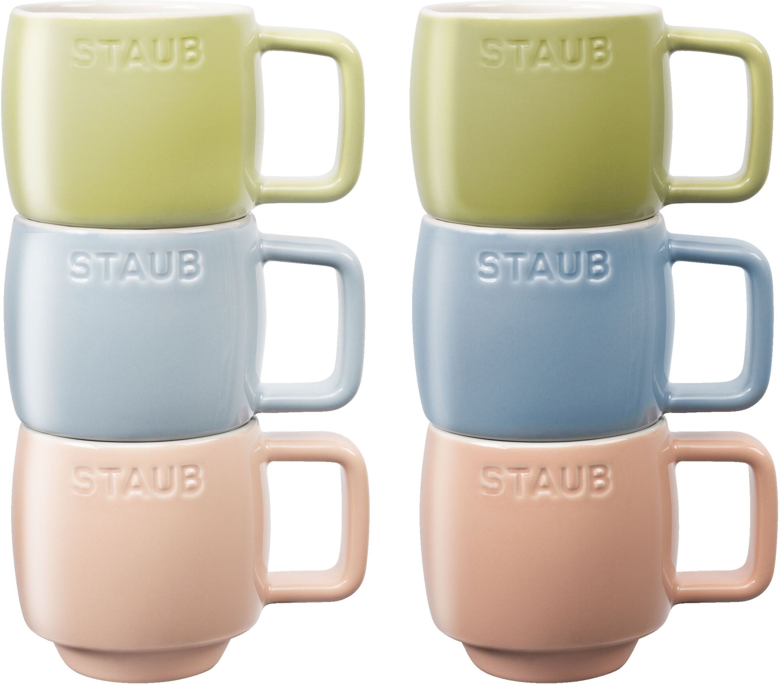 Staub Ceramique Tassenset Macaron 100 ml / 6-tlg