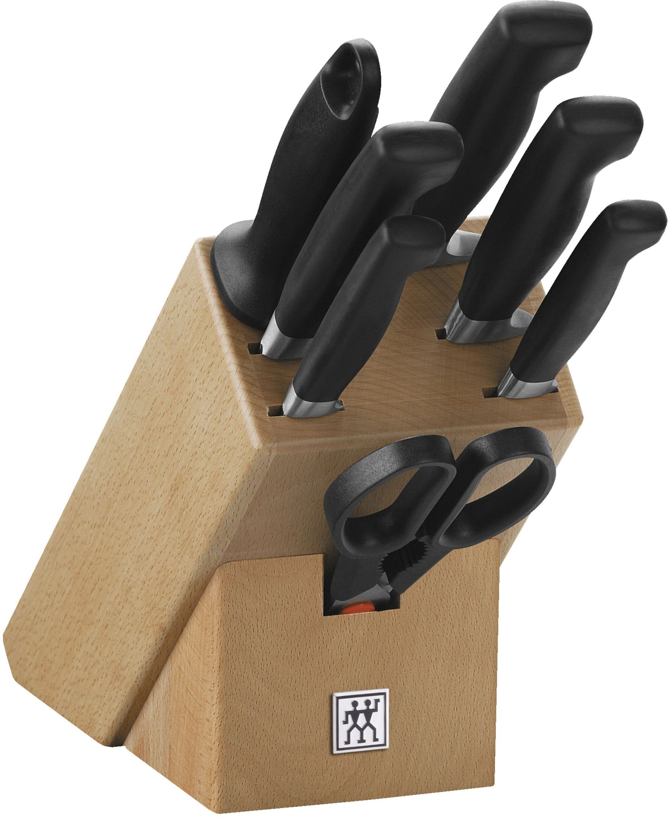 ZWILLING **** VIER STERNE 8-tlg, Messerblockset, Natur