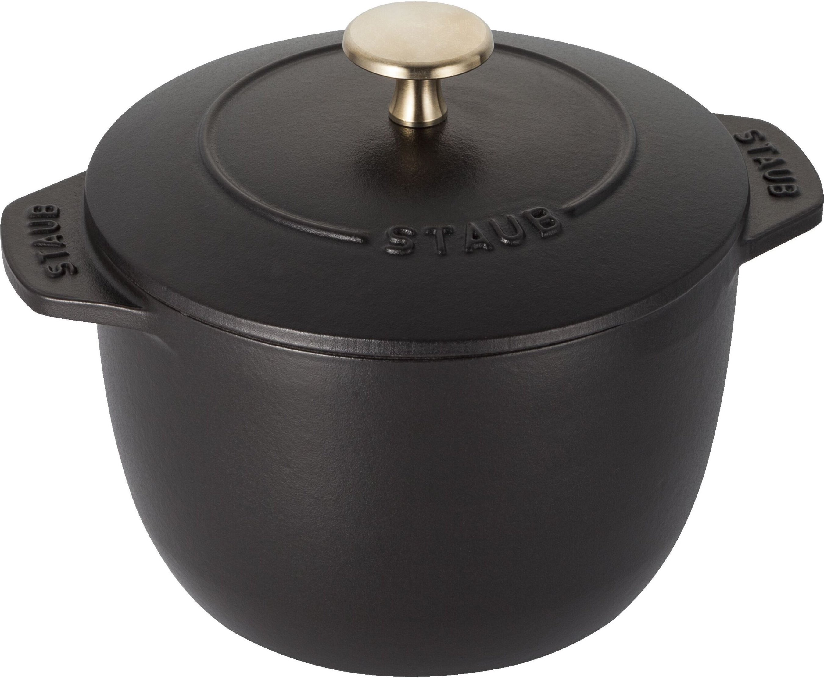 Staub La Cocotte Reis-Cocotte 16 cm, rund, Schwarz, Gusseisen