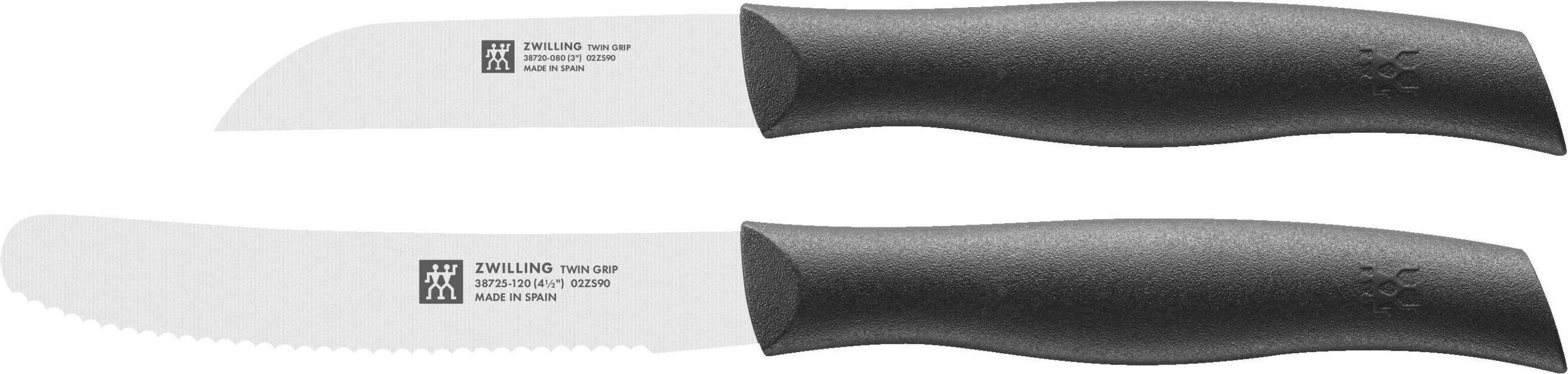 ZWILLING TWIN Grip Messerset 2-tlg, Schwarz