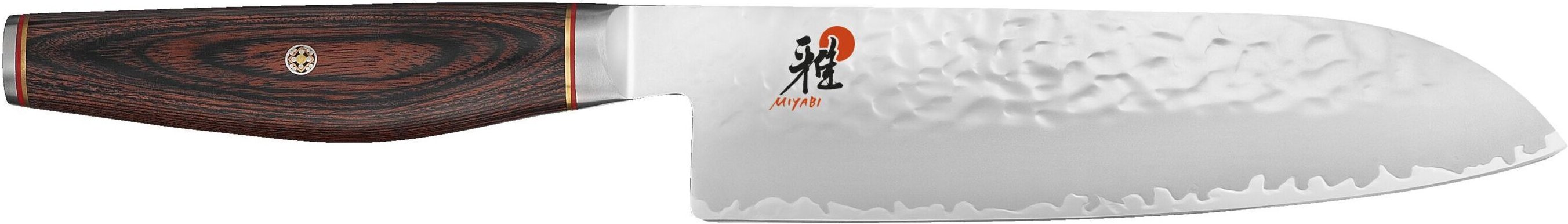 MIYABI ARTISAN 6000MCT Santokumesser 18 cm, Glattschliff