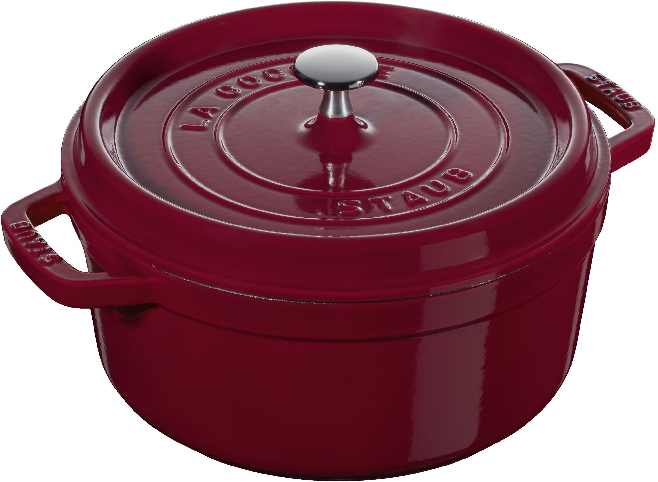 Staub La Cocotte Cocotte 28 cm, rund, Bordeaux, Gusseisen