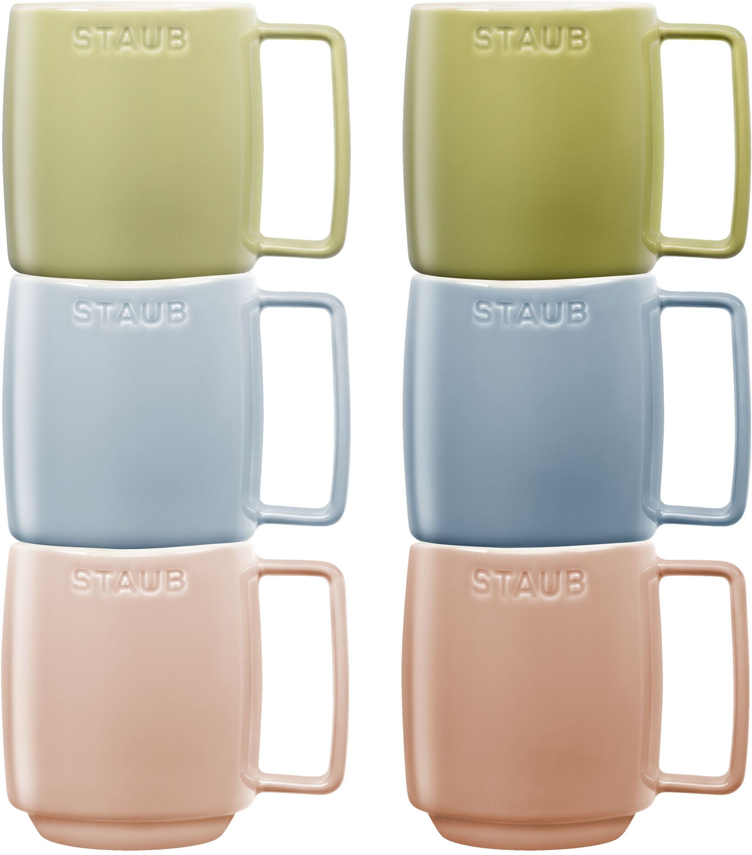 Staub Ceramique Tassenset Macaron 350 ml / 6-tlg