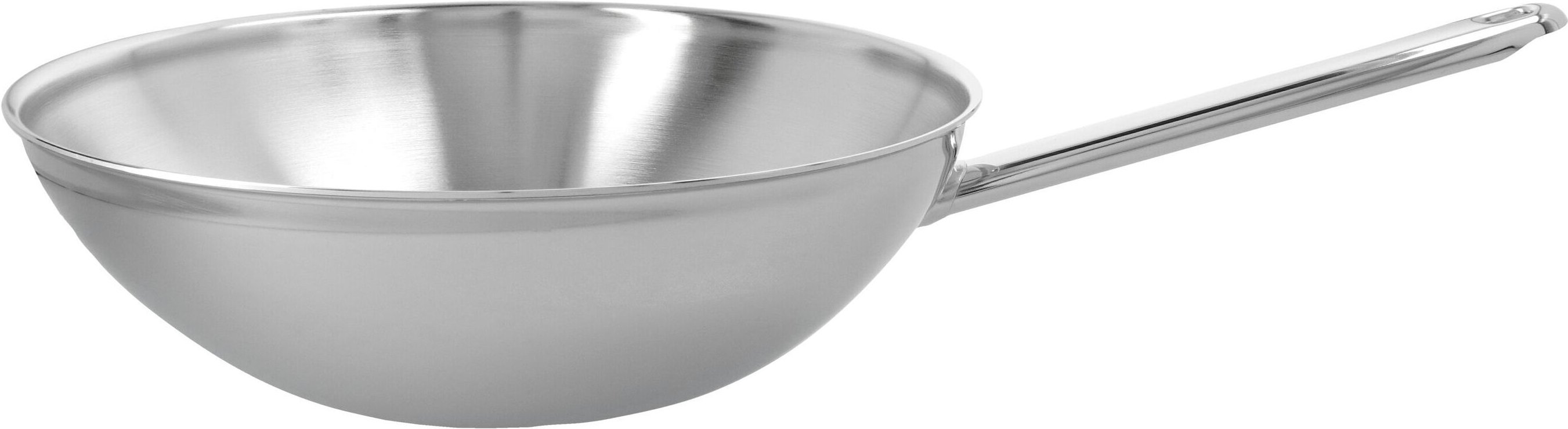 Demeyere Apollo 7 Wok flacher Boden 30 cm, 18/10 Edelstahl