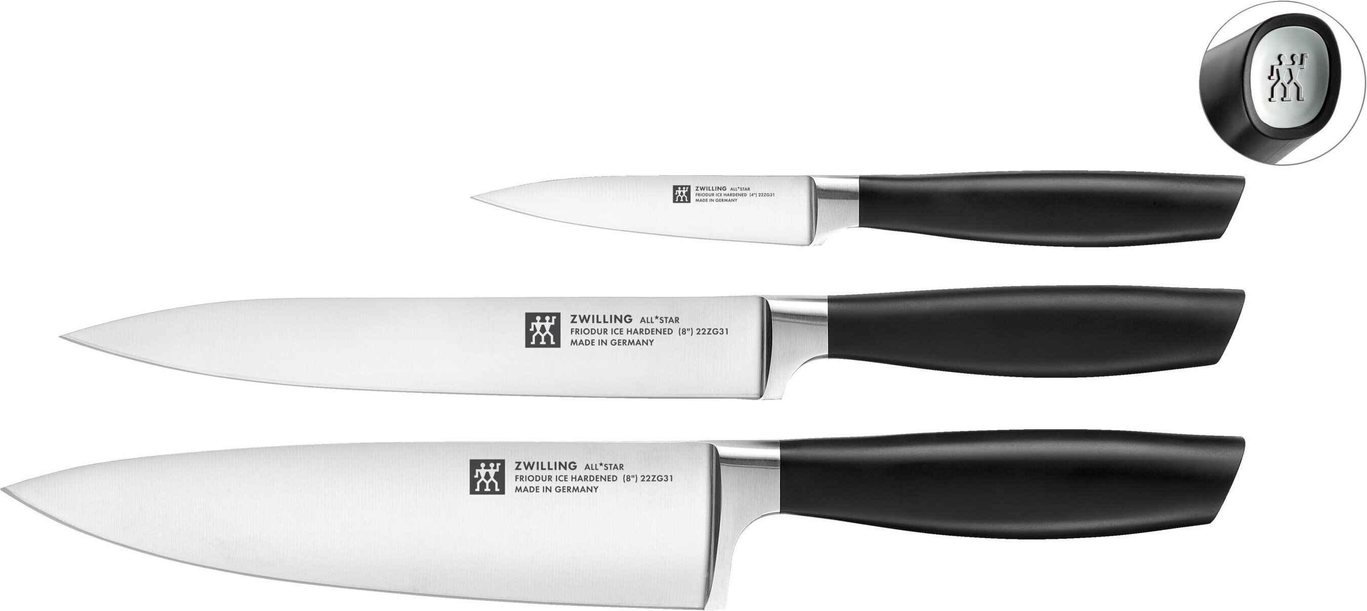 Thumbnail - ZWILLING All * Star Messerset 3-tlg, Silber