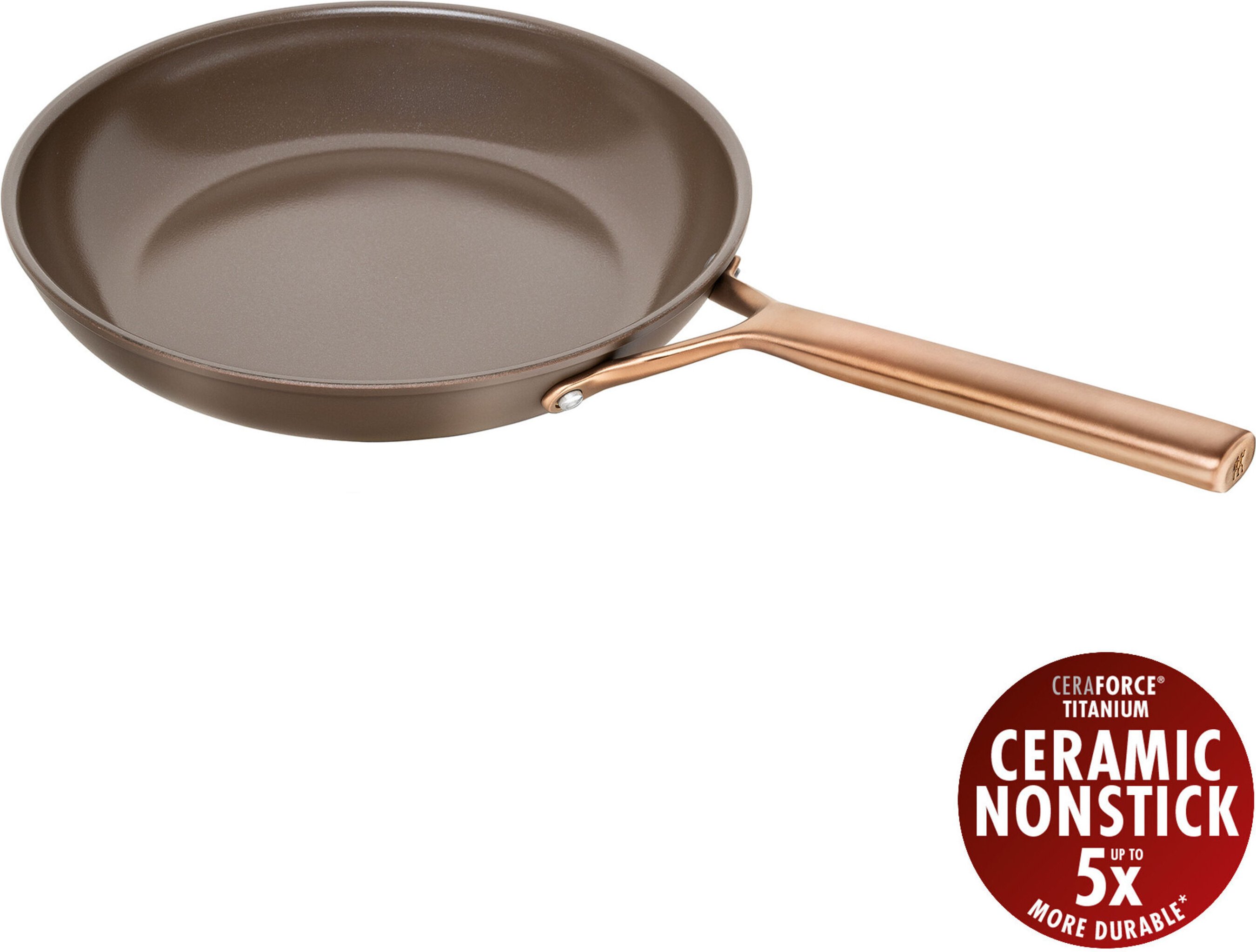 ZWILLING Milano Bratpfanne 28 cm, Aluminium, Braun