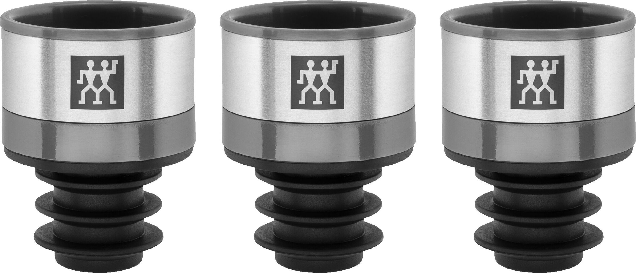 ZWILLING Fresh & Save Vakuum Weinverschluss Set, 3-tlg, Grau