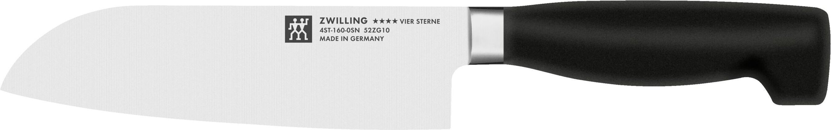 ZWILLING **** VIER STERNE Santokumesser 16 cm, Glattschliff