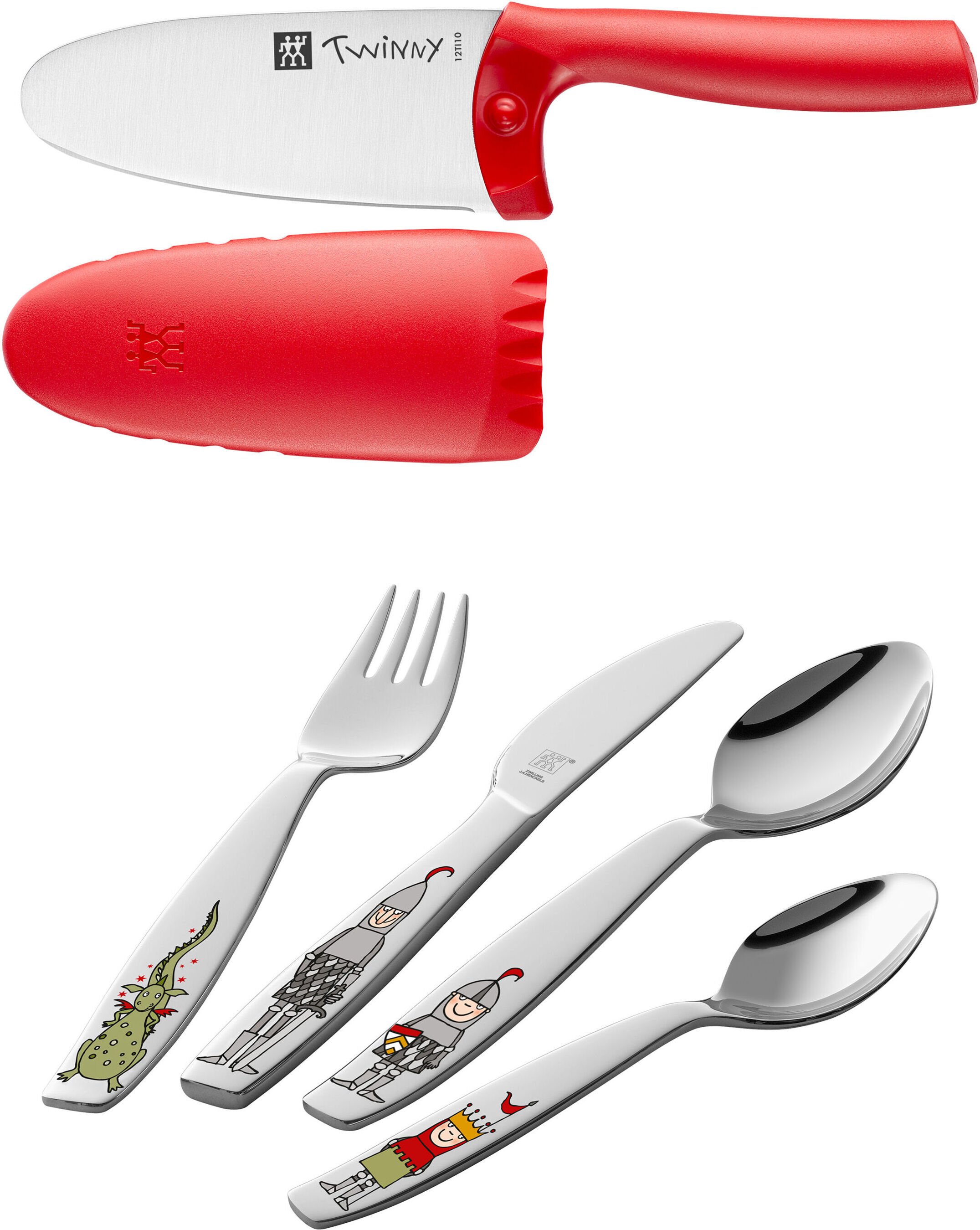 ZWILLING Kinder-Tischset mit Besteck und Twinny Kindermesser, 5-tlg.