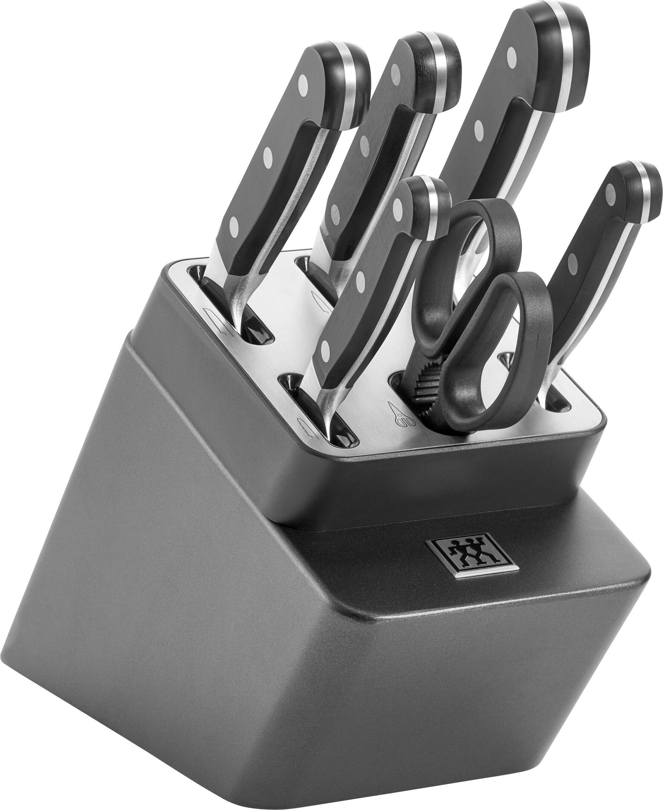 ZWILLING Pro 7-tlg, Selbstschärfender Messerblock, Anthrazit