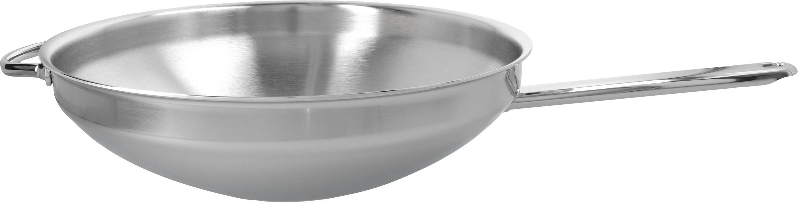Demeyere Apollo 7 Wok flacher Boden 32 cm, 18/10 Edelstahl