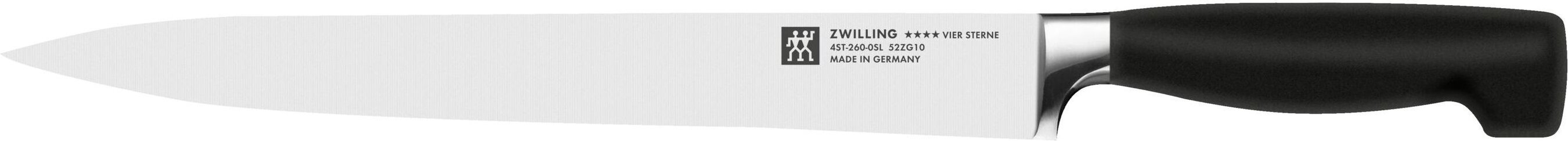 ZWILLING **** VIER STERNE Schinkenmesser 26 cm, Glattschliff