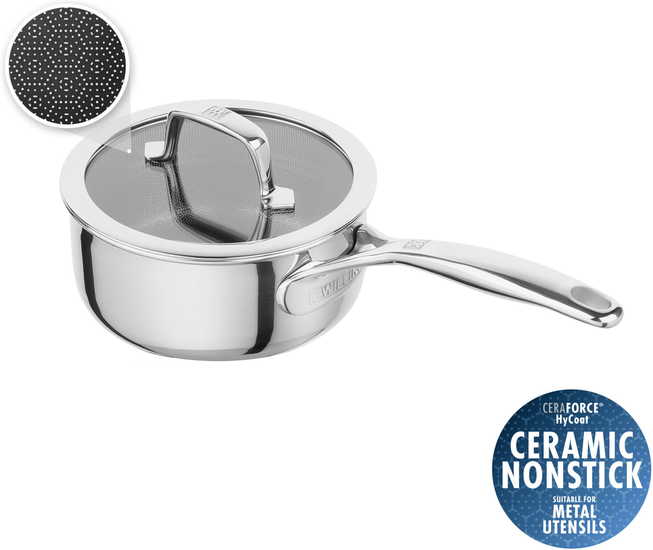 ZWILLING Peak Stieltopf 16 cm, 18/10 Edelstahl, Silber