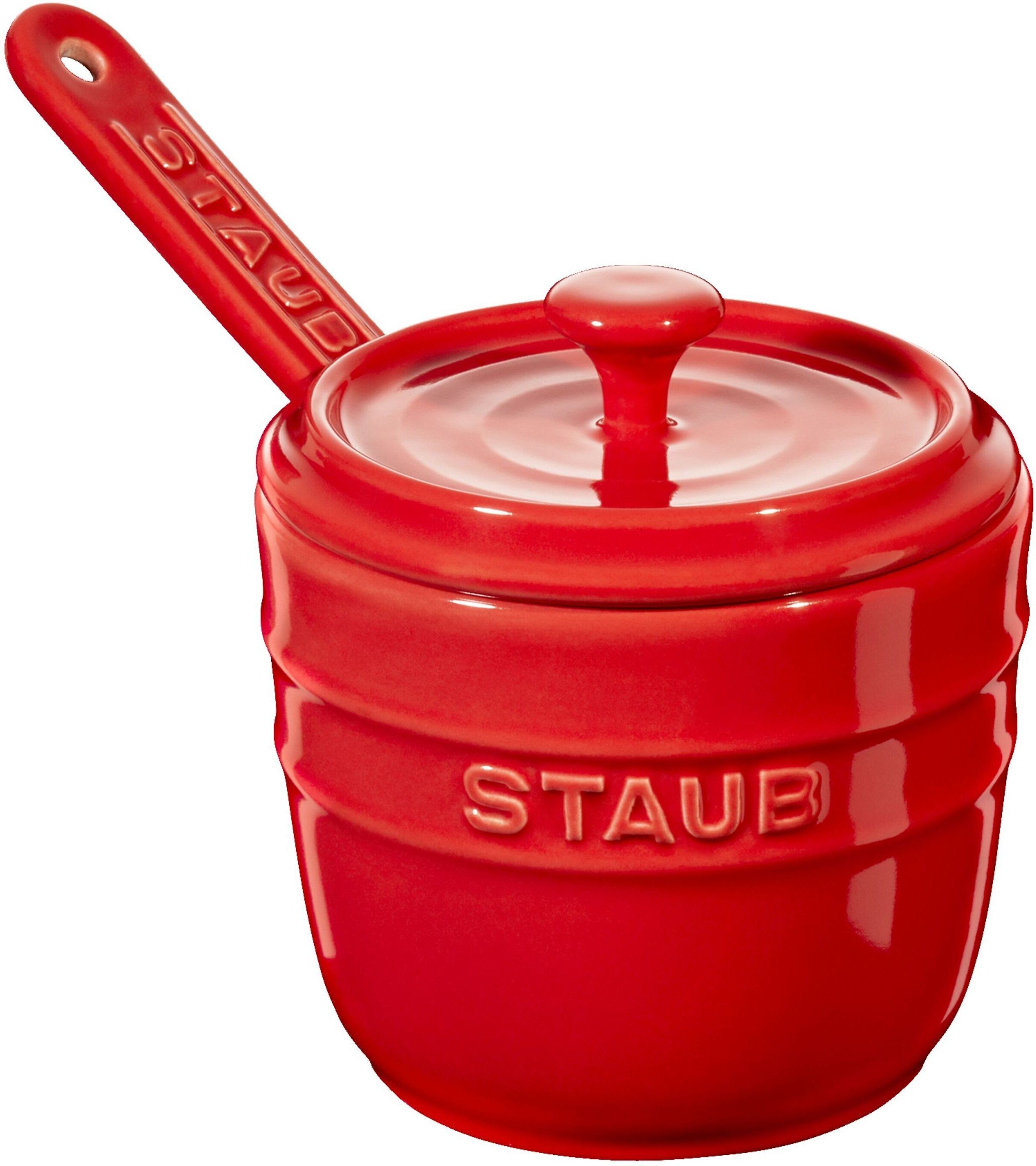 Staub Ceramique Zuckerdose 9 cm, rund, Kirsch-Rot, Keramik
