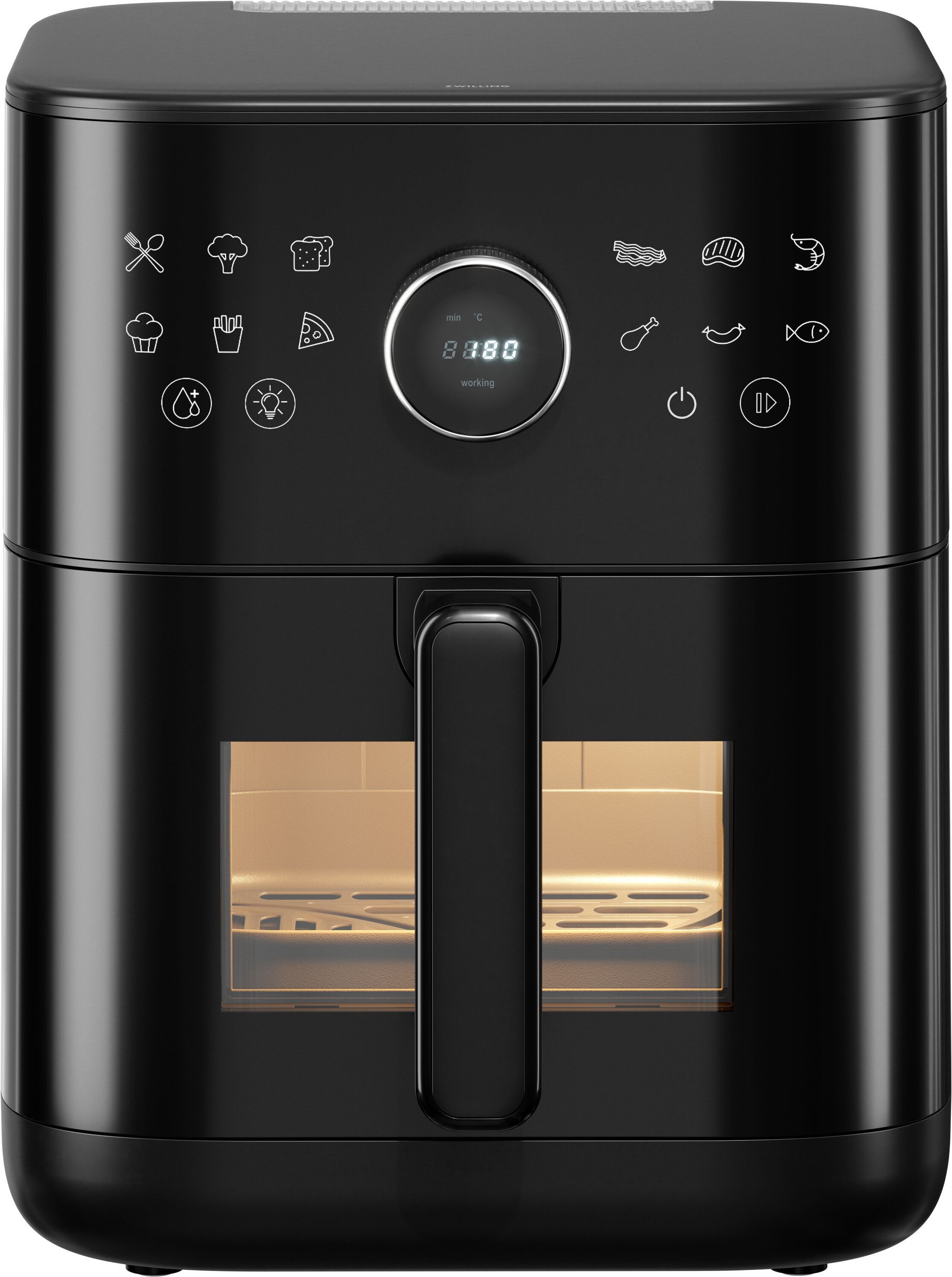 ZWILLING Heißluftfritteuse 6 l, Schwarz