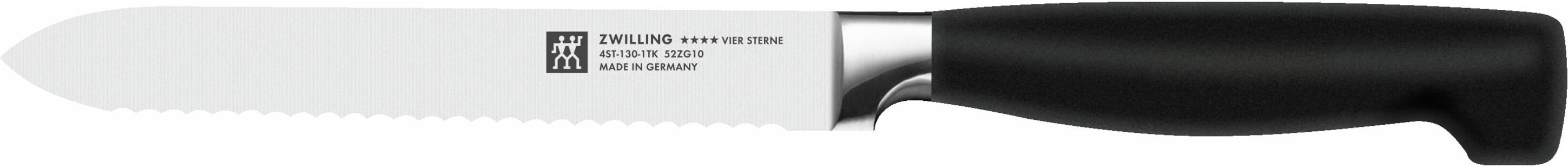 ZWILLING **** VIER STERNE Universalmesser 13 cm, Wellenschliff
