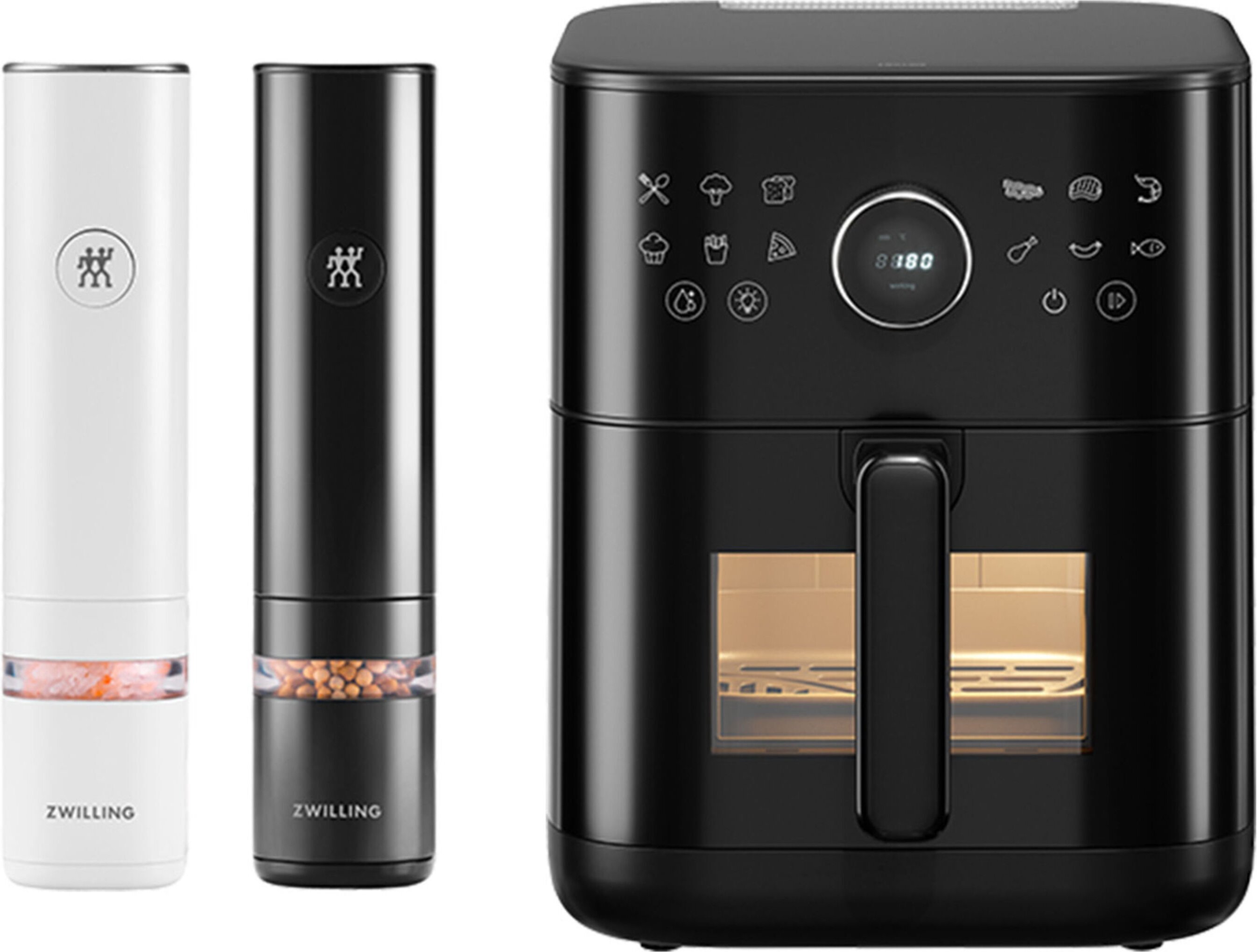 ZWILLING ENFINIGY Airfryer 6 l mit Gewürzmühlen-Set, 3-tlg.