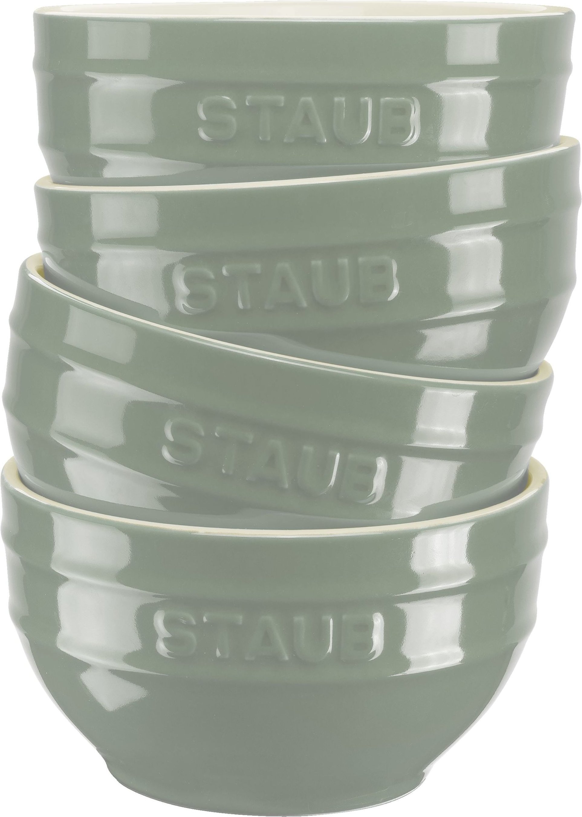 Staub Ceramique Schüssel Set 14 cm / 4-tlg, Eukalyptus, Keramik