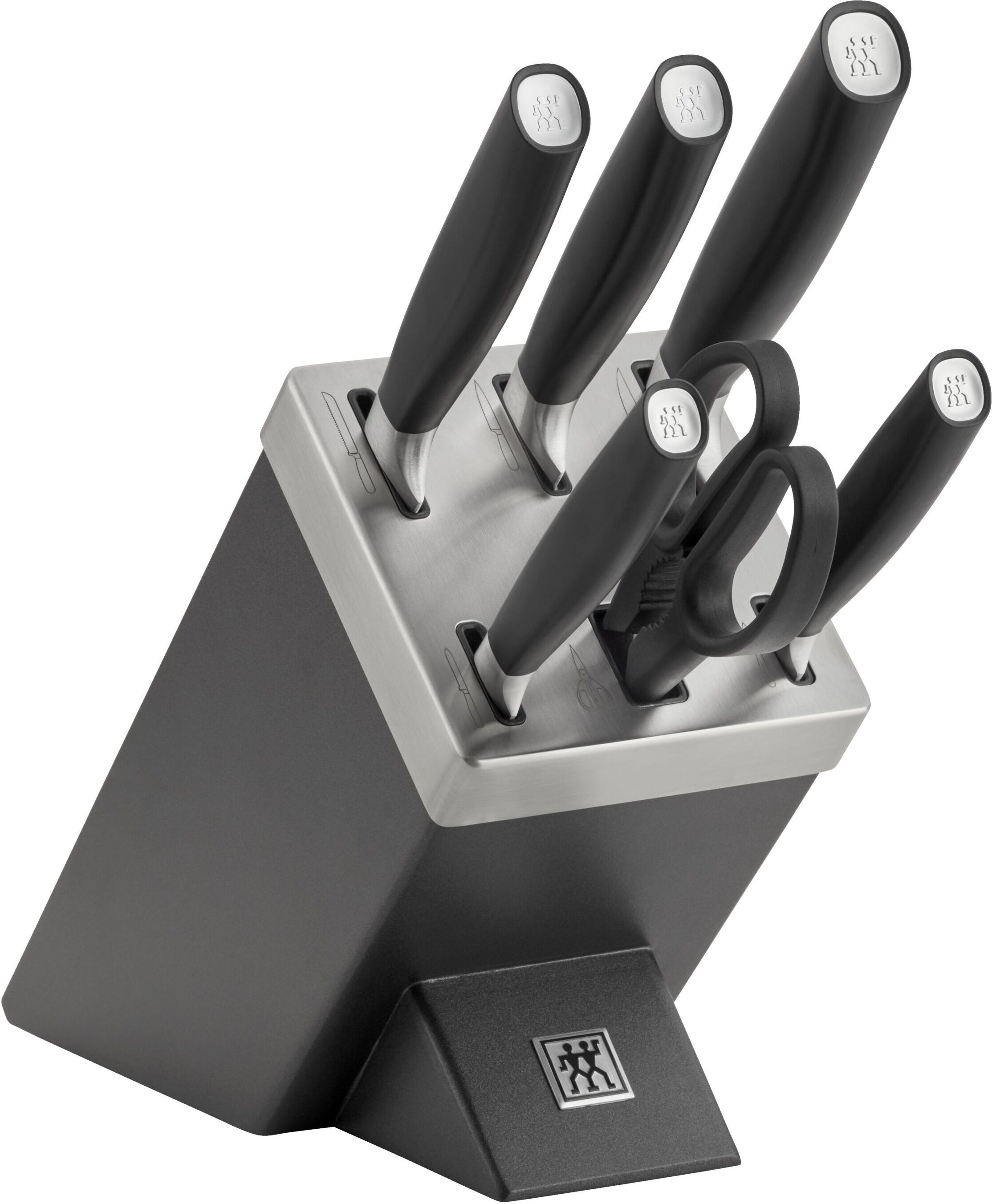 ZWILLING All * Star 7-tlg, Messerblockset, Silber, Anthrazit