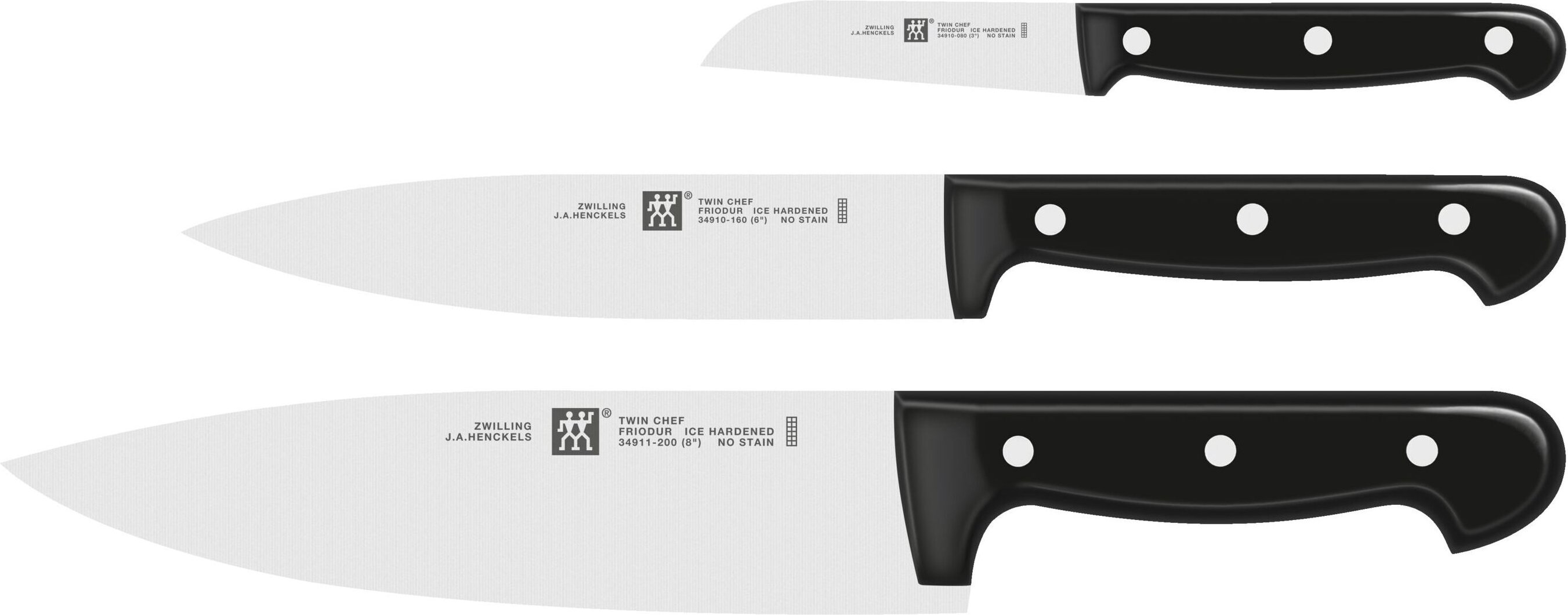 ZWILLING TWIN Chef 2 Messerset 3-tlg