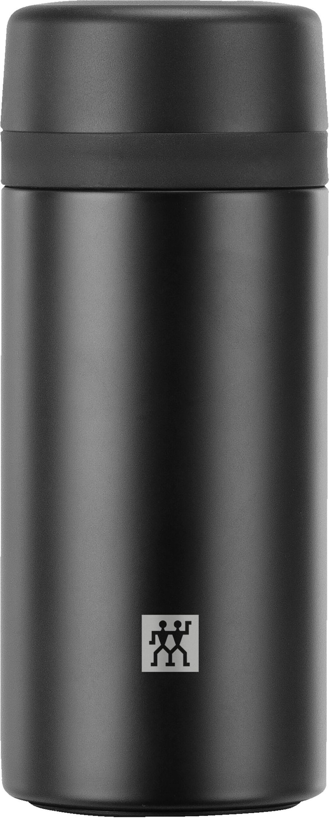 ZWILLING Thermo Isolierflasche für Tee & Infused Water, 420 ml, Edelstahl, Schwarz