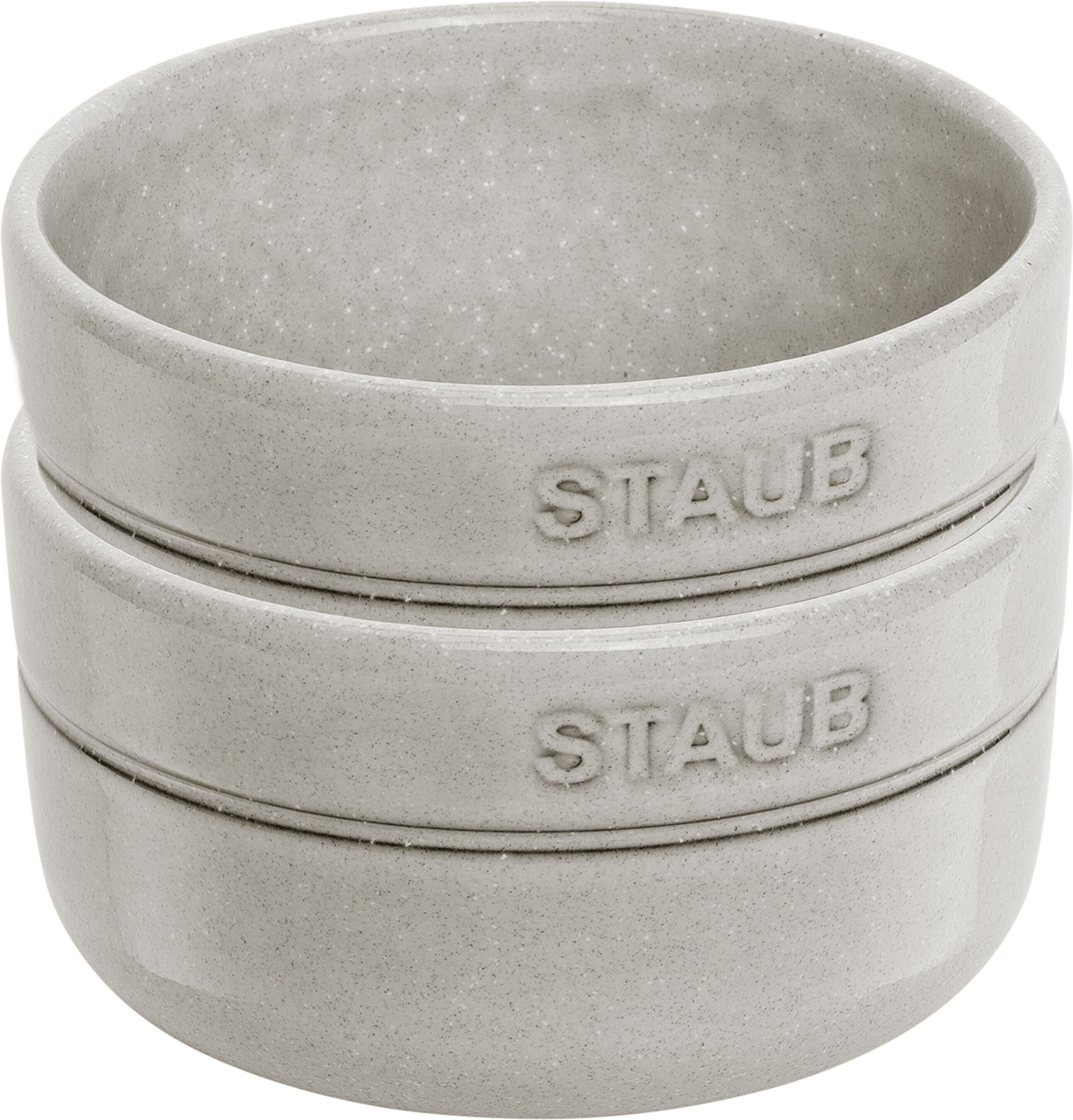 Staub Schüsselset, 2-tlg. / 10 cm, Weisser Trüffel, Keramik