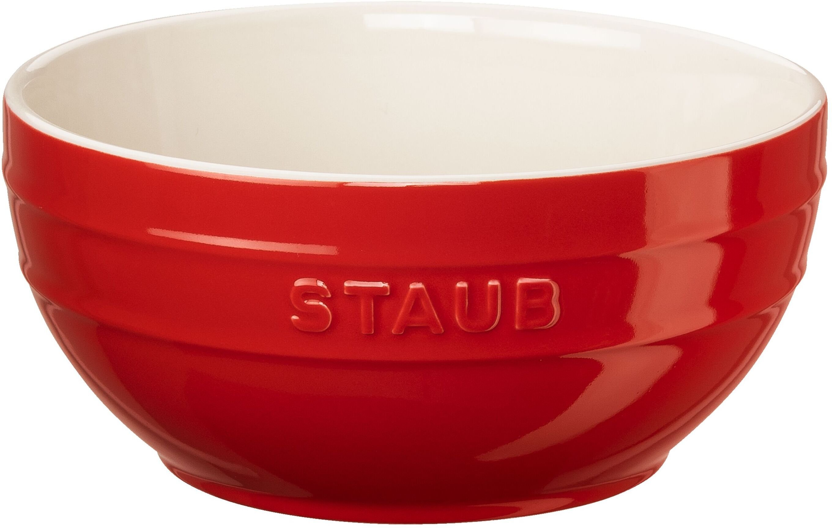 Staub Ceramique Schüssel 18 cm, rund, Kirsch-Rot, Keramik
