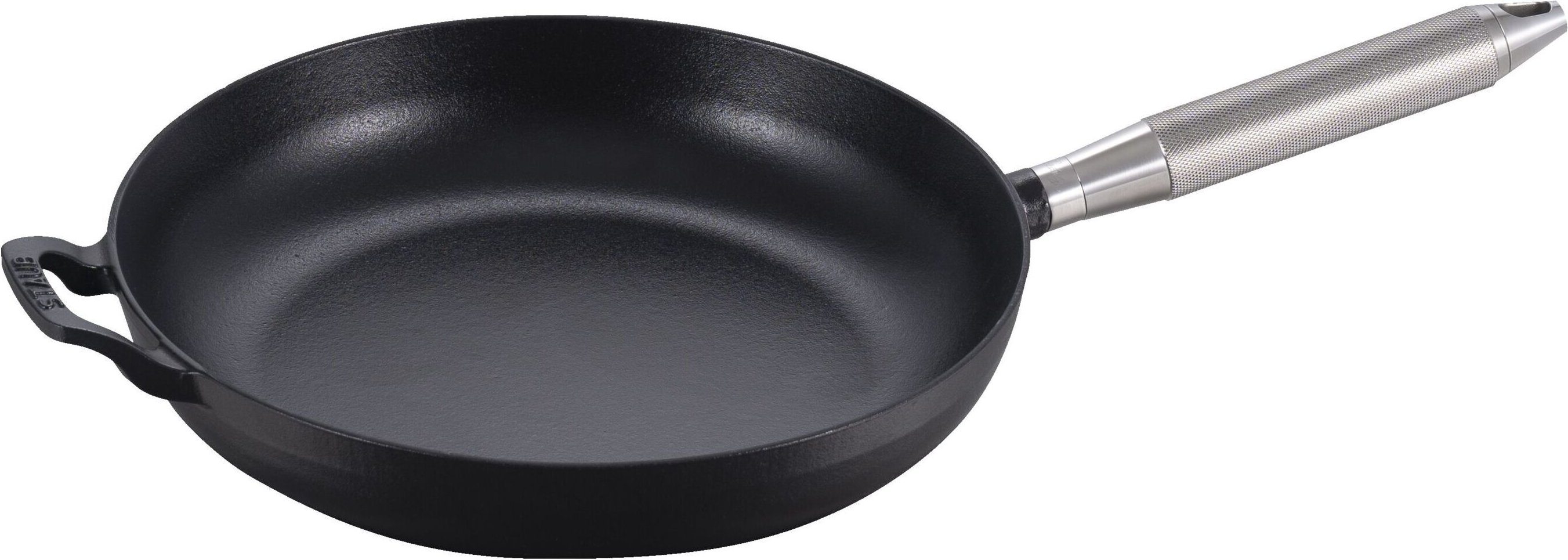 Staub Pans Bratpfanne Buster+Punch 28 cm, rund, Schwarz, Gusseisen