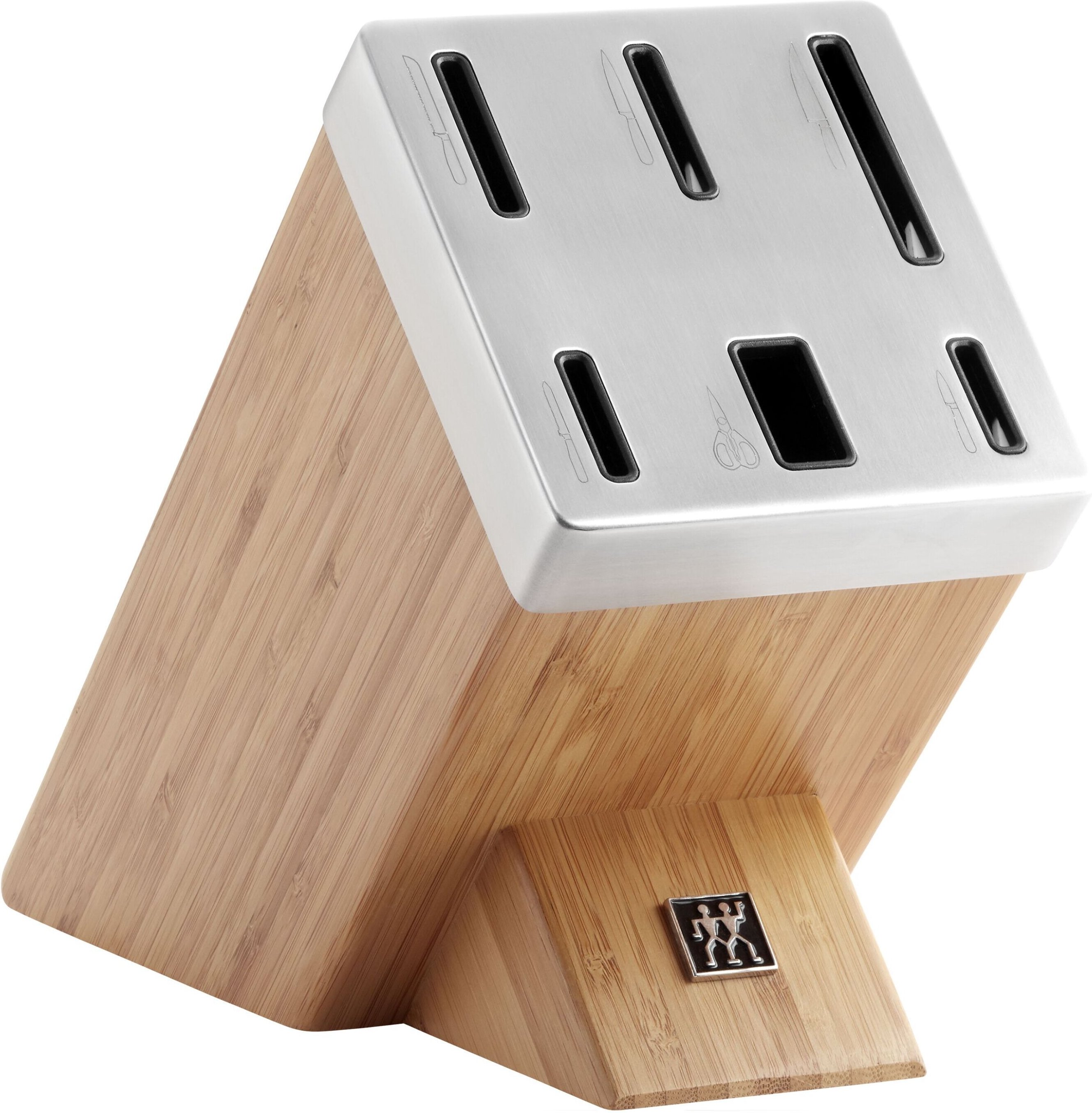 ZWILLING FIVE STAR PLUS Selbstschärfender Messerblock, Bambus