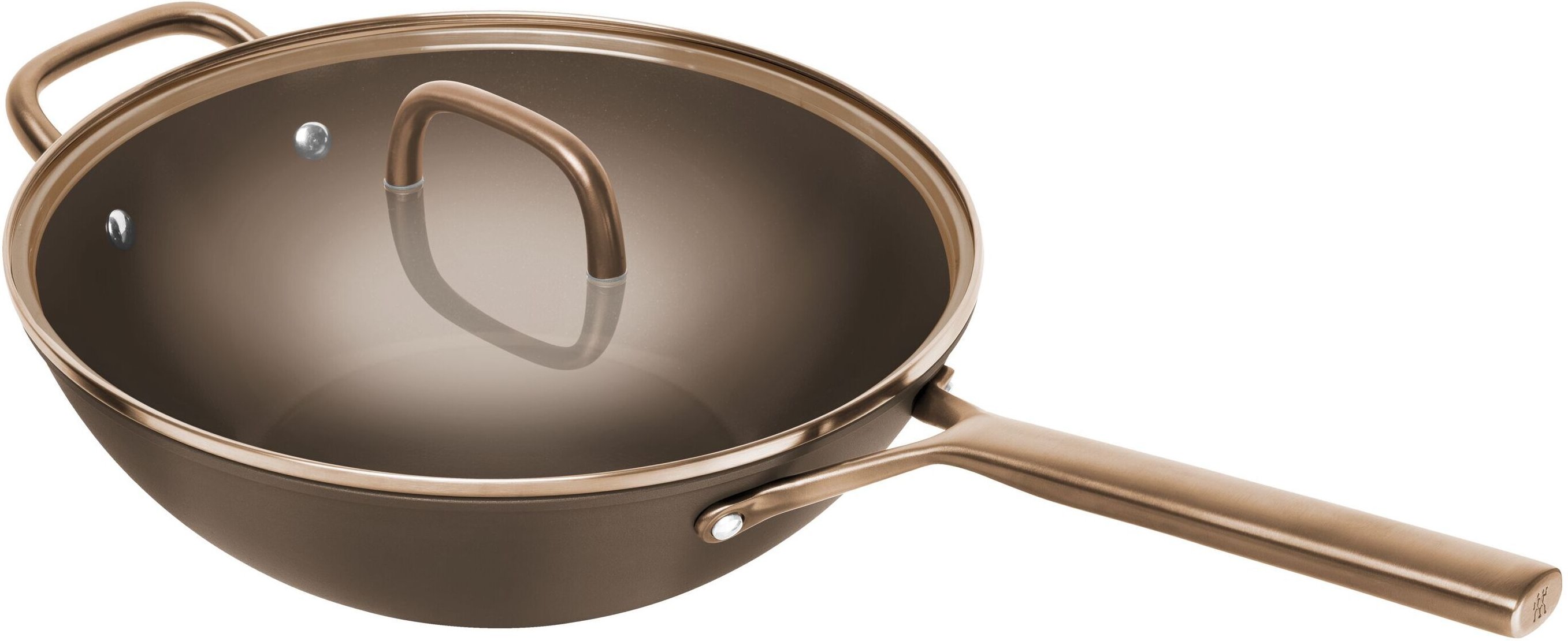 ZWILLING Milano Wok mit Glasdeckel 30 cm, Aluminium