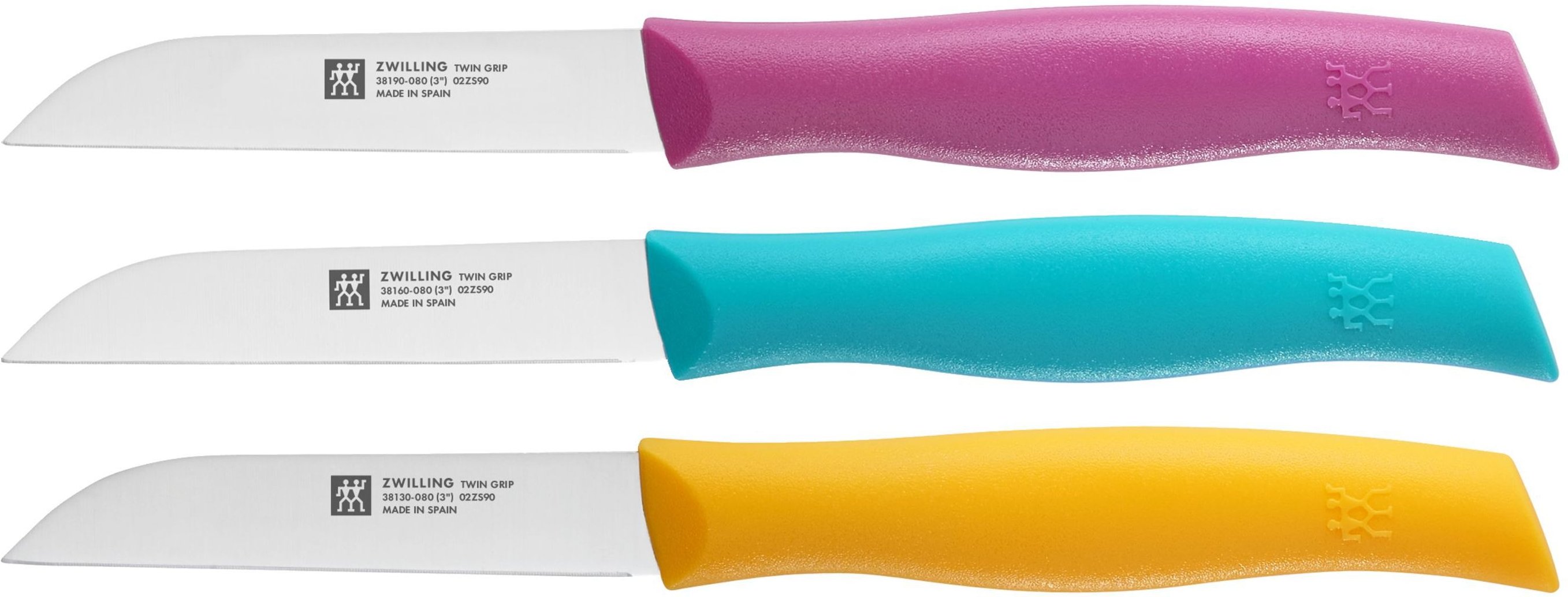 ZWILLING TWIN Grip Messerset, 3-tlg. 3-tlg, gemischte Farben