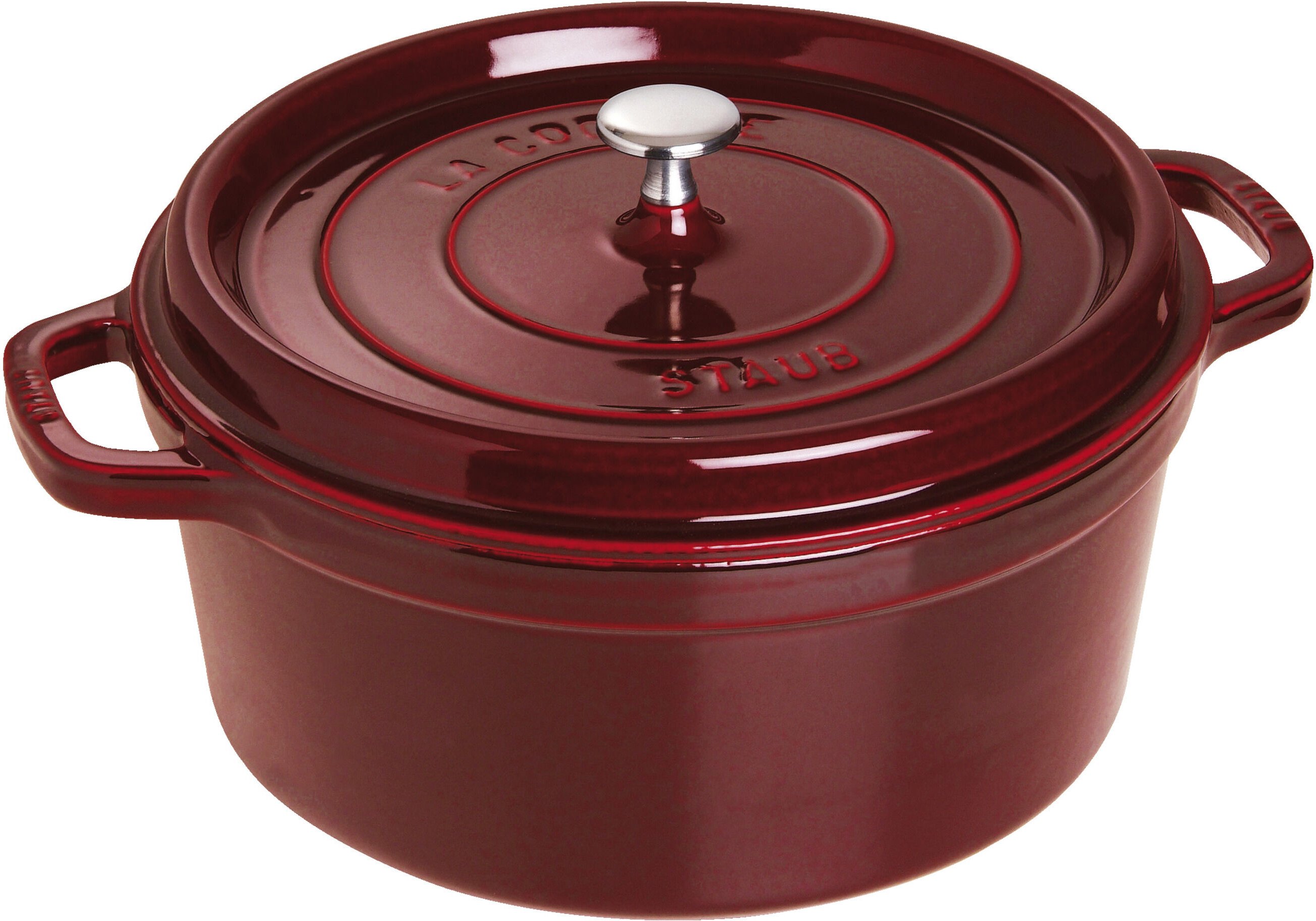 Staub La Cocotte Cocotte 28 cm, rund, Grenadine-Rot, Gusseisen