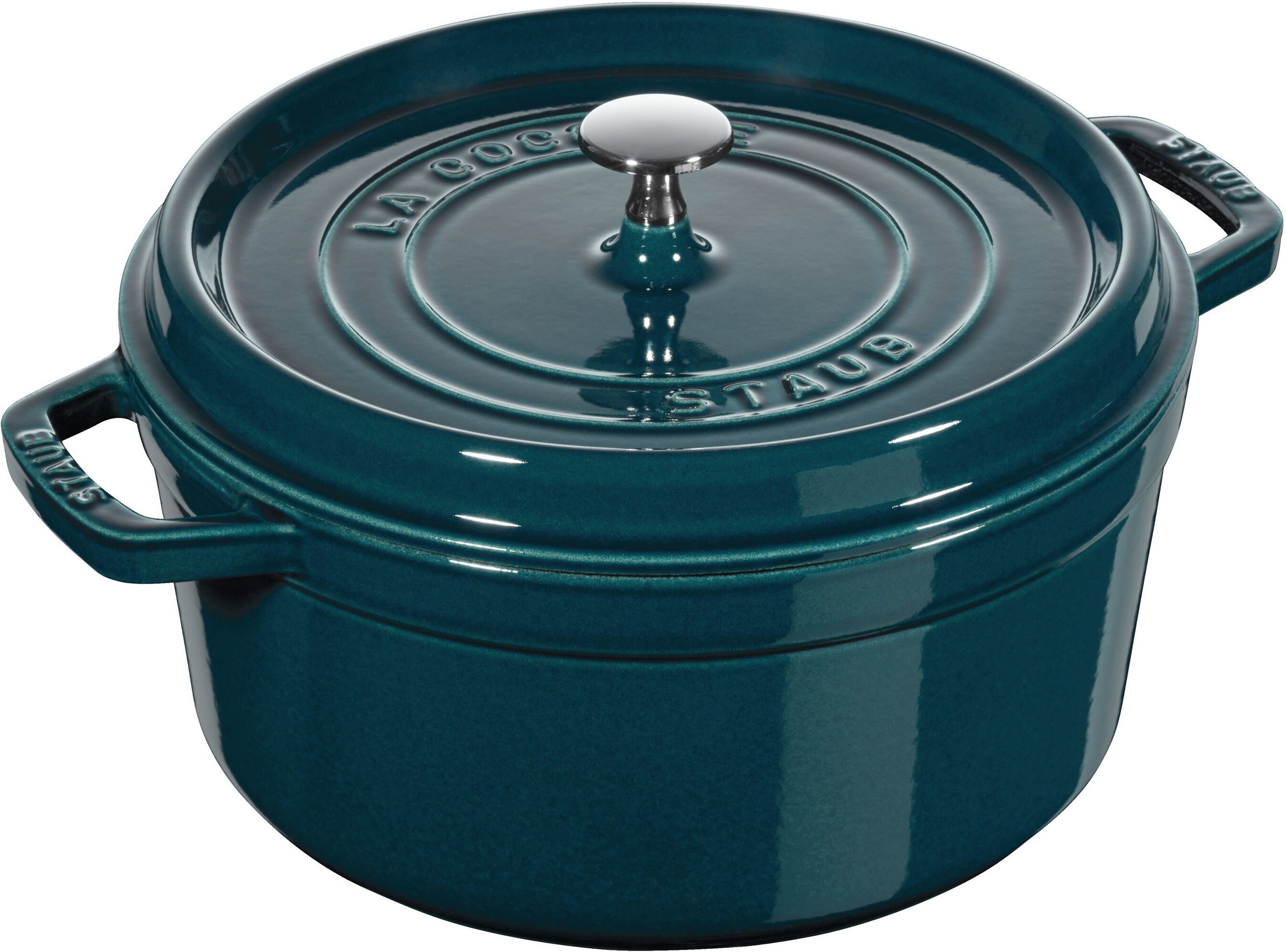 Staub La Cocotte Cocotte 28 cm, rund, La-Mer, Gusseisen