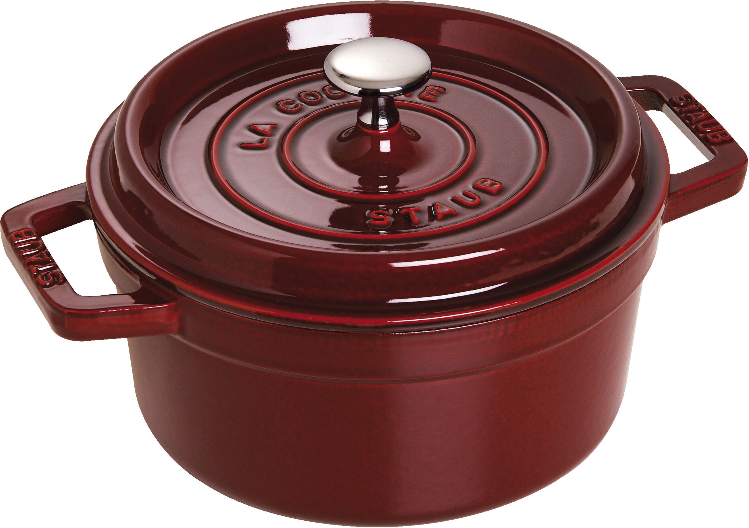 Staub La Cocotte Cocotte 22 cm, rund, Grenadine-Rot, Gusseisen