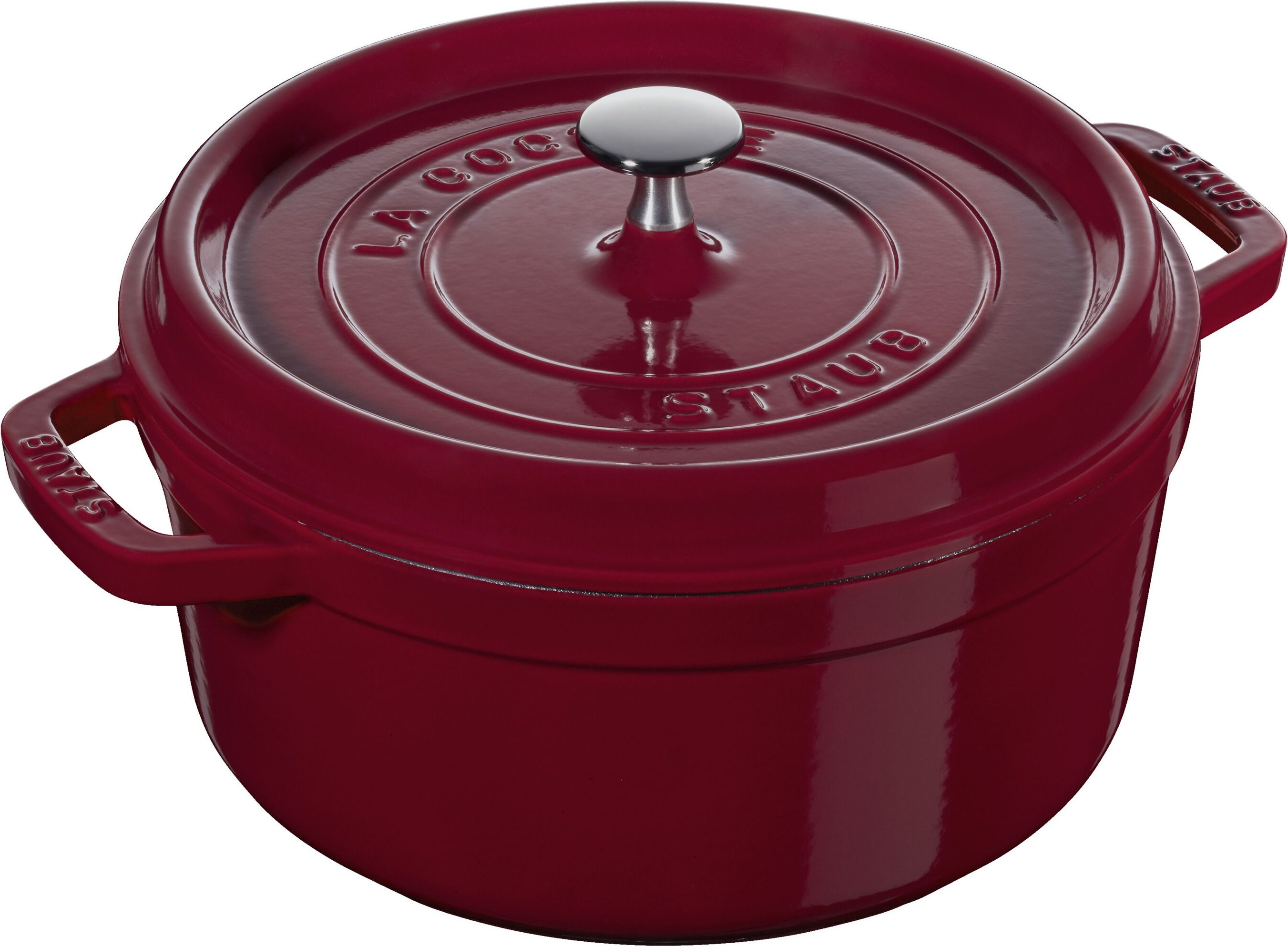 Staub La Cocotte Cocotte 24 cm, rund, Bordeaux, Gusseisen