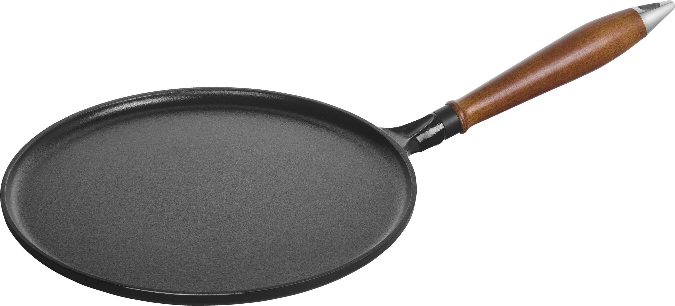 Staub Pans Pfannkuchenpfanne 28 cm, rund, Schwarz, Gusseisen