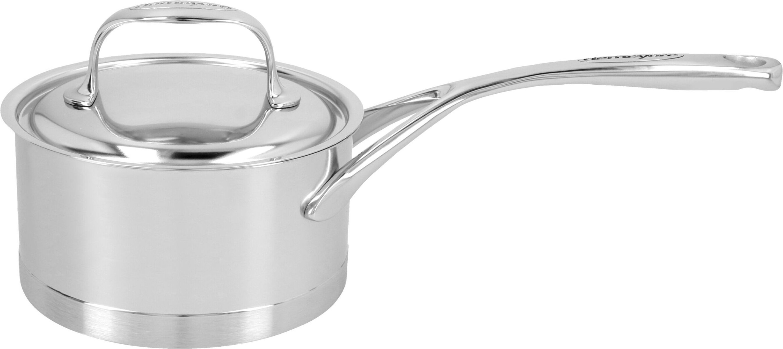 Demeyere Atlantis 7 Stieltopf mit Deckel 14 cm, 18/10 Edelstahl, Silber