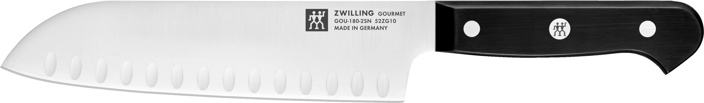 ZWILLING Gourmet Santokumesser 18 cm, Kullenschliff