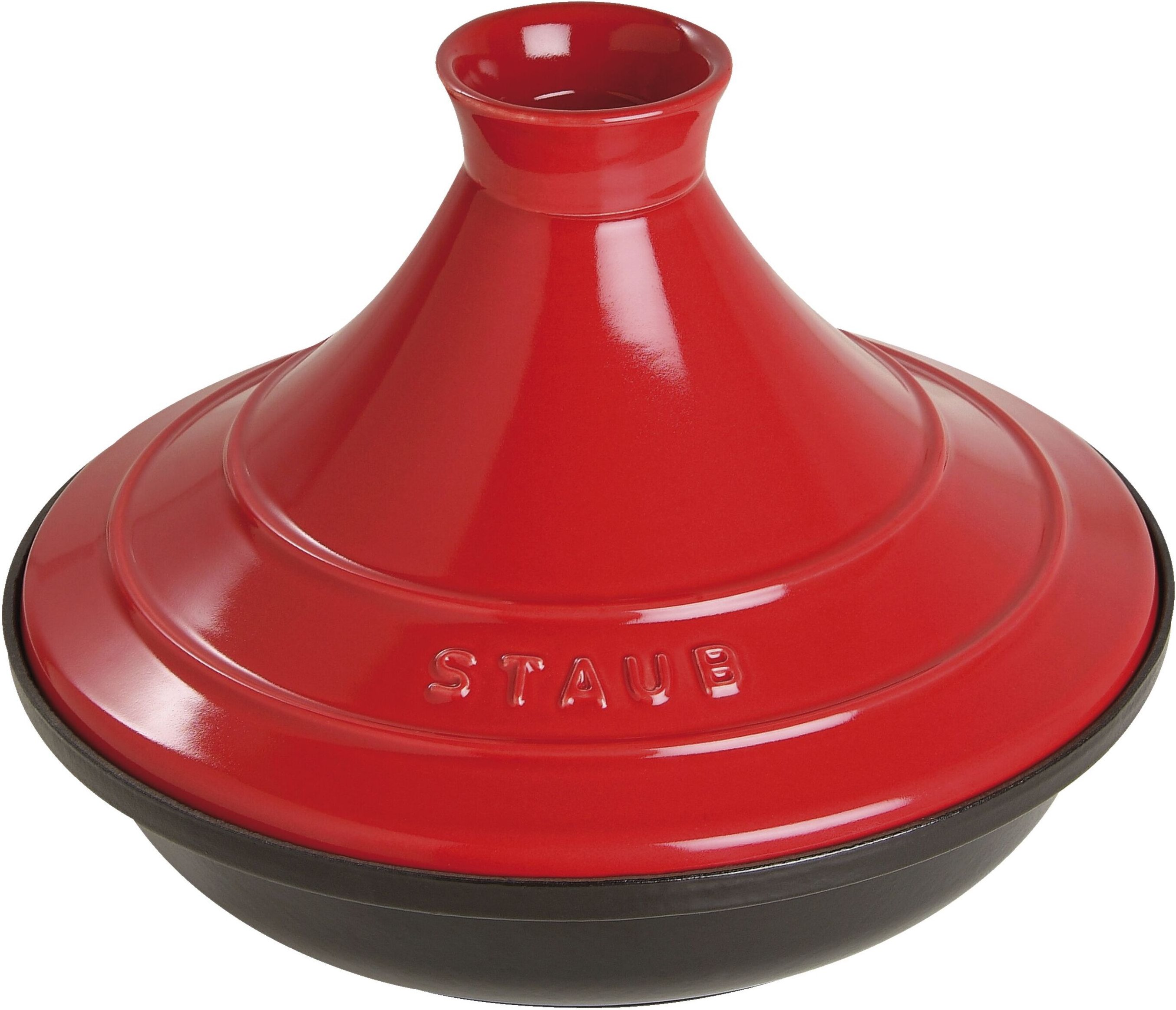Staub Specialities Tajine 28 cm, rund, Kirsch-Rot, Gusseisen
