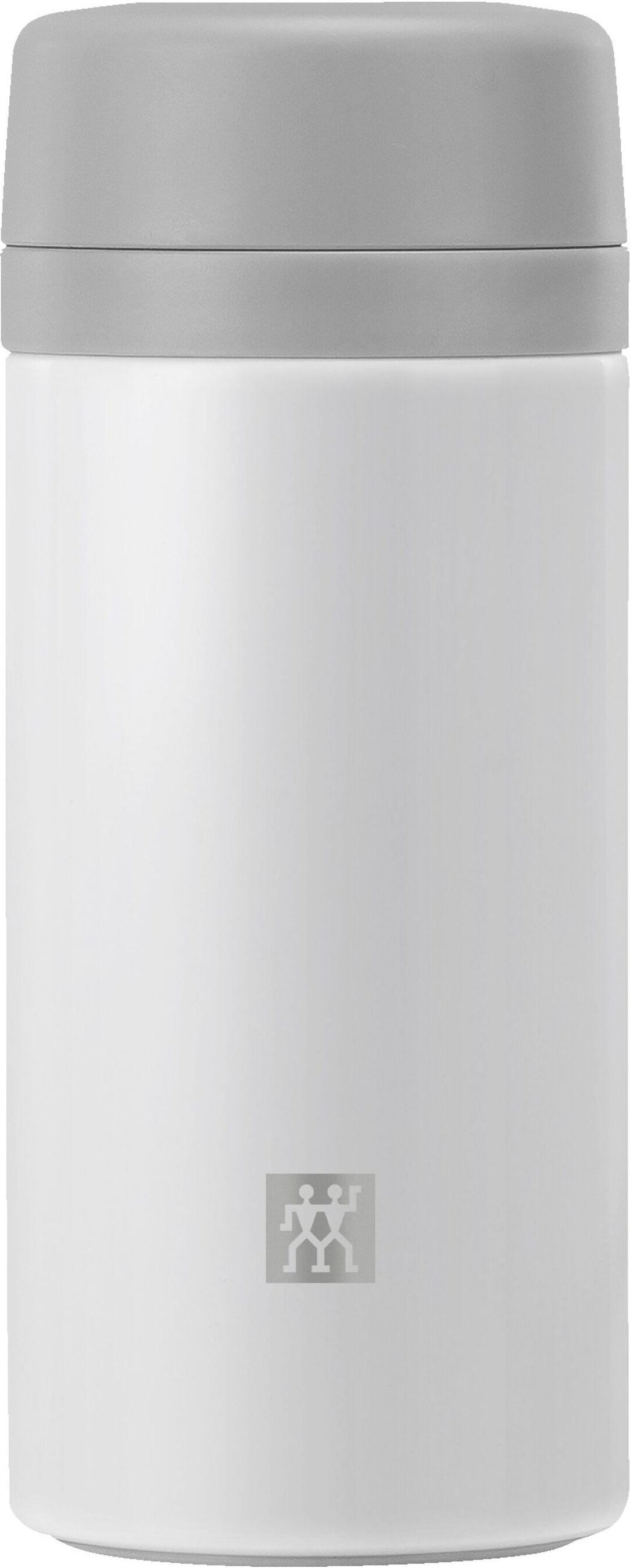 ZWILLING Thermo Isolierflasche für Tee & Infused Water, 420 ml, Edelstahl, Weiß-grau